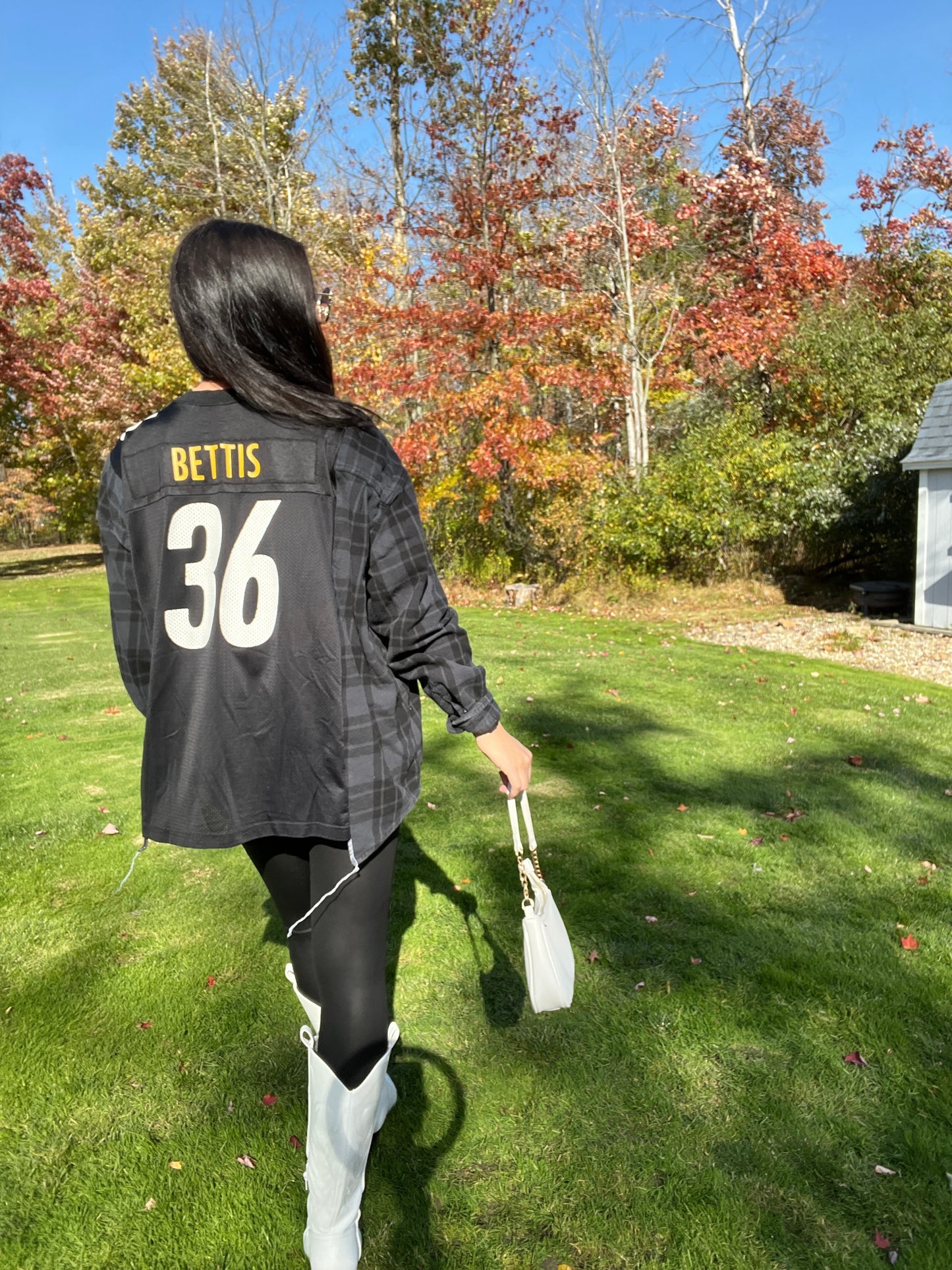 #36 BETTIS STEELERS JERSEY X FLANNEL