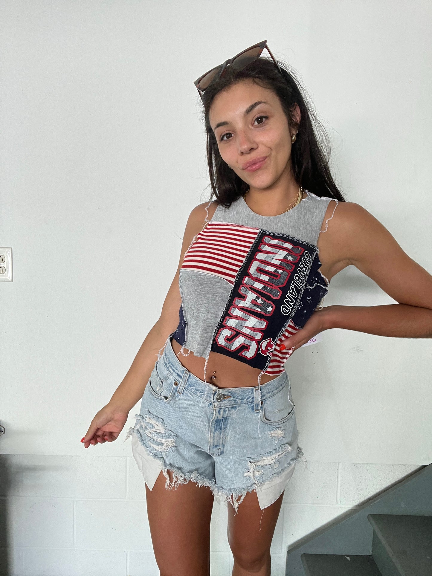 AMERICAN FLAG CLASSIC PATCHWORK TANK
