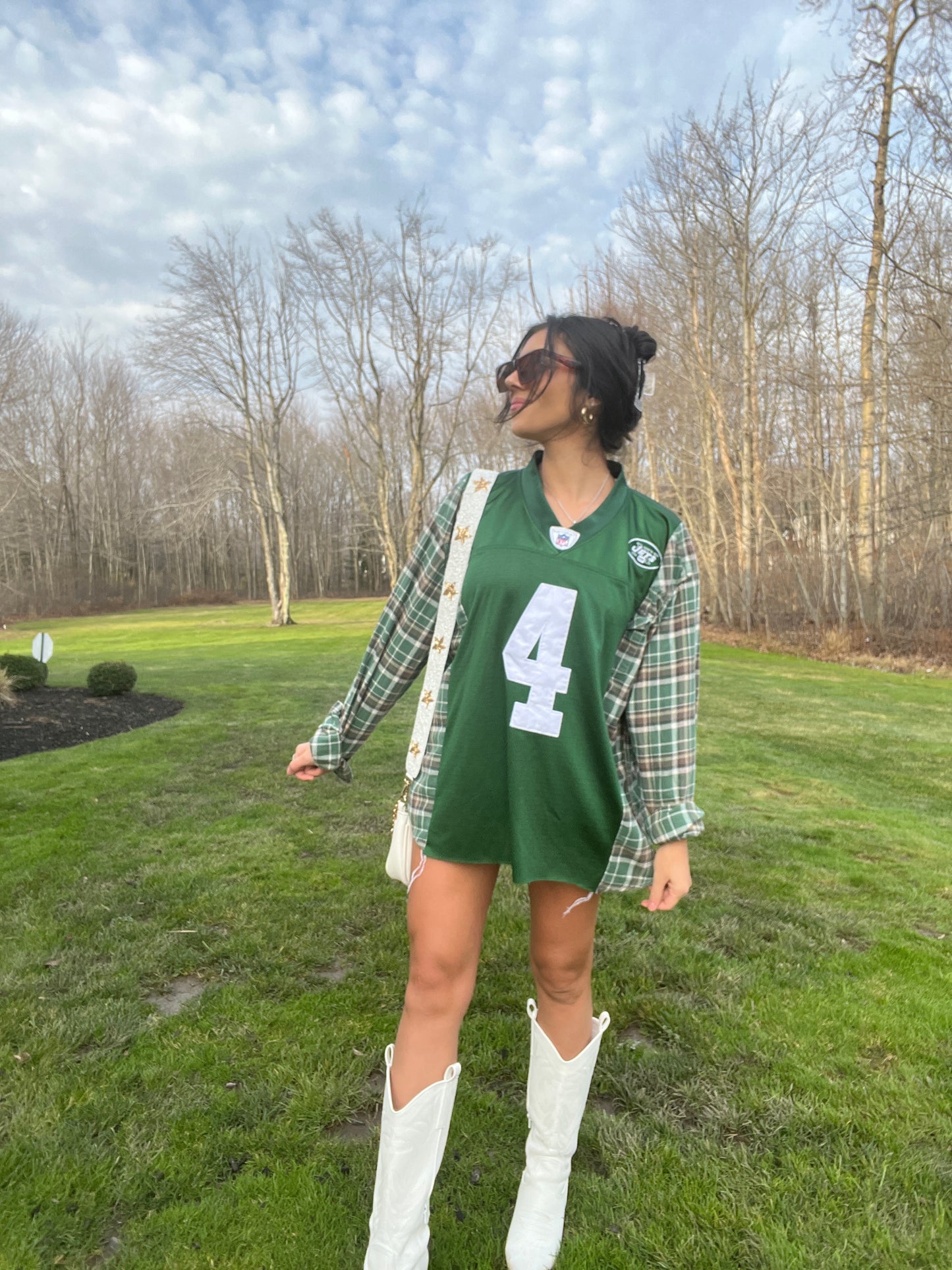 #4 FAVRE JETS JERSEY X FLANNEL