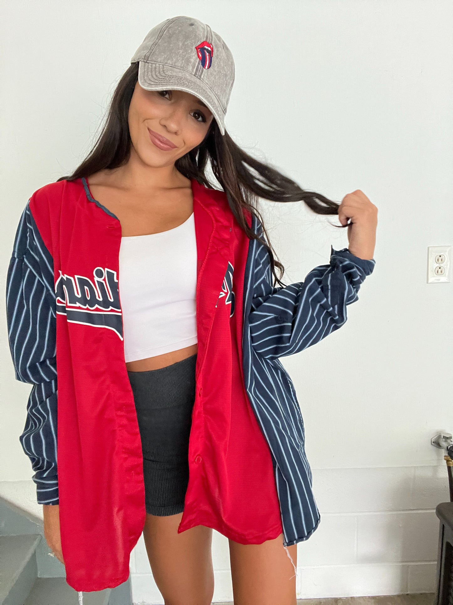 NAVY STRIPED JERSEY