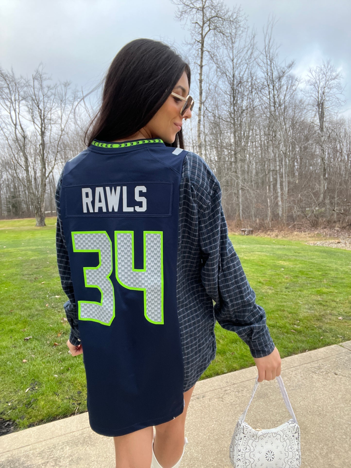 #34 RAWLS SEAHAWKS JERSEY X FLANNEL