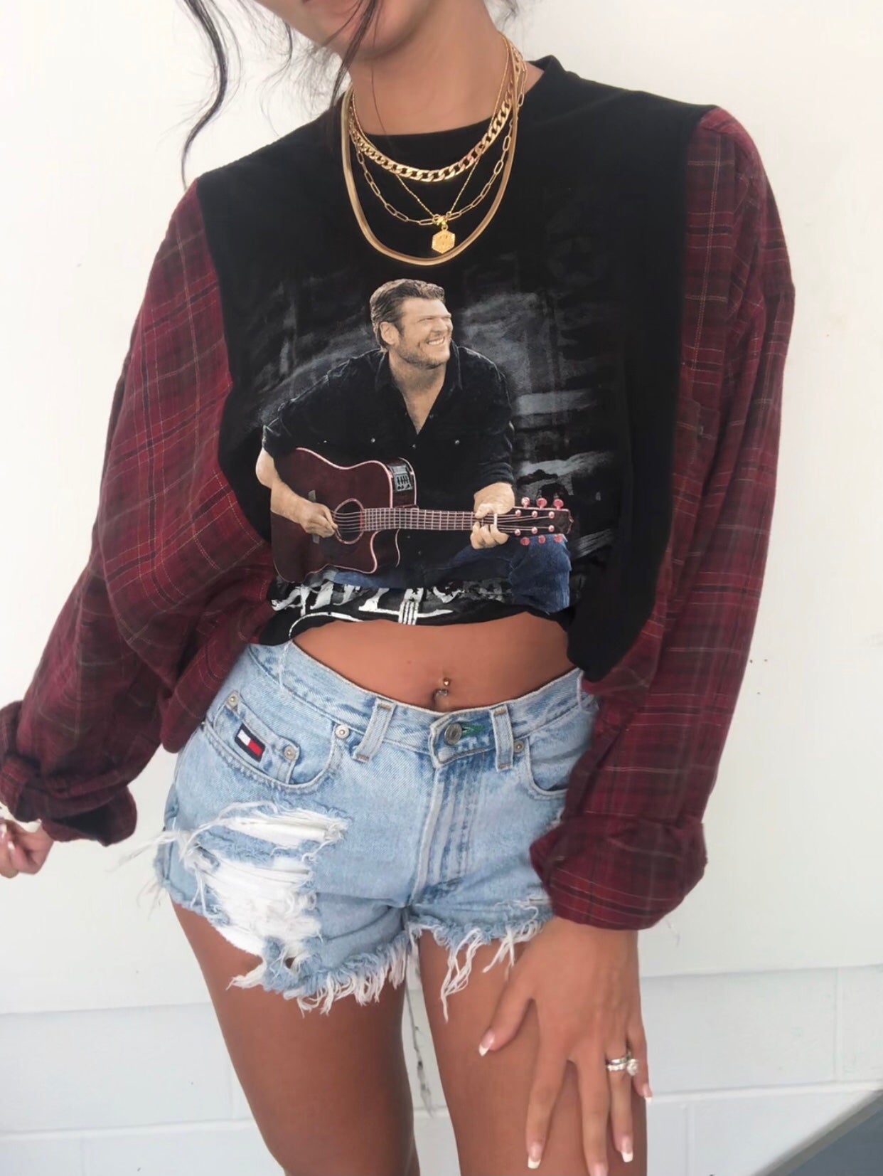 BLAKE SHELTON FLANNEL TOP