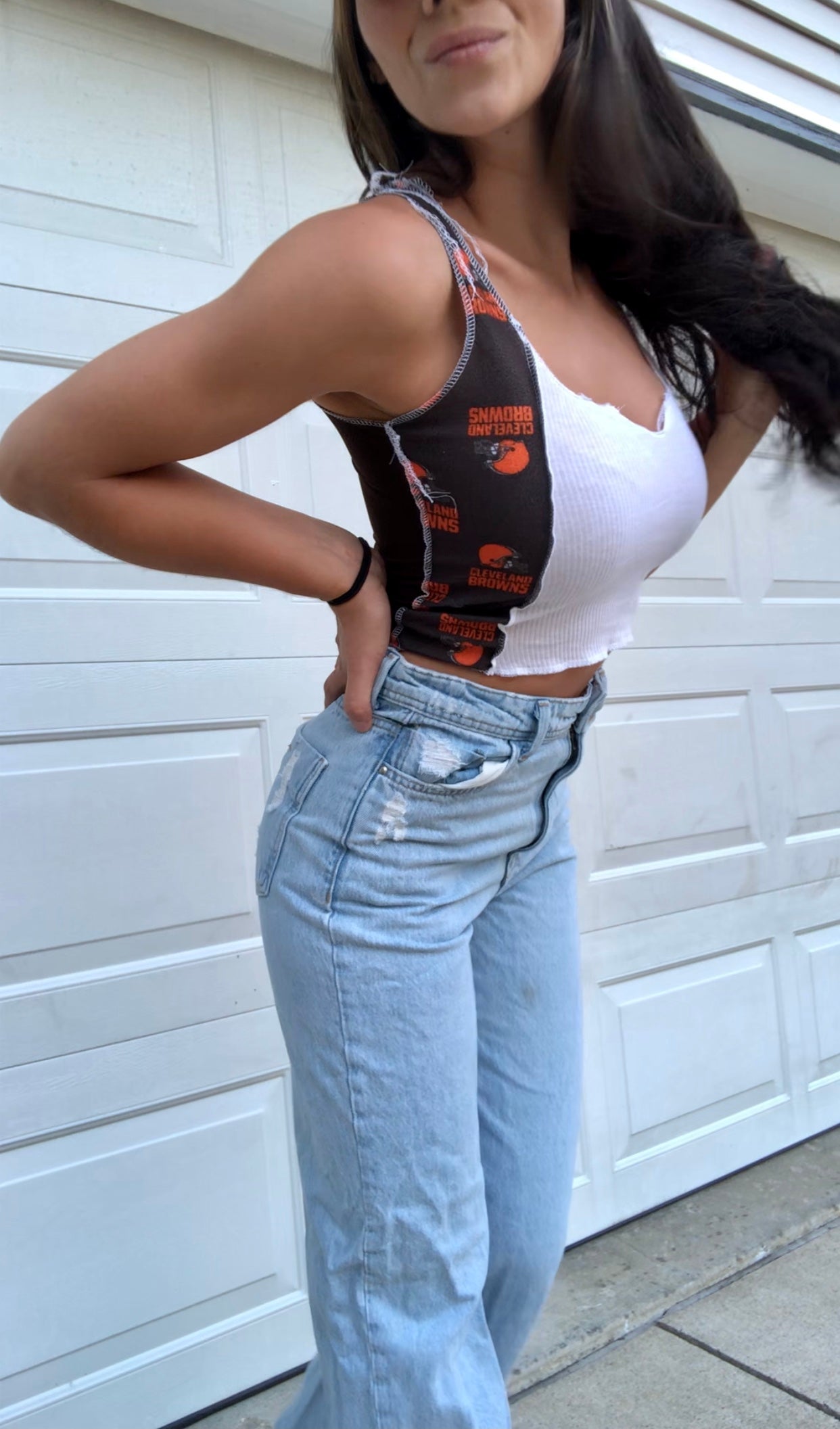 CLEVELAND BROWNS COLOR BLOCK TANK