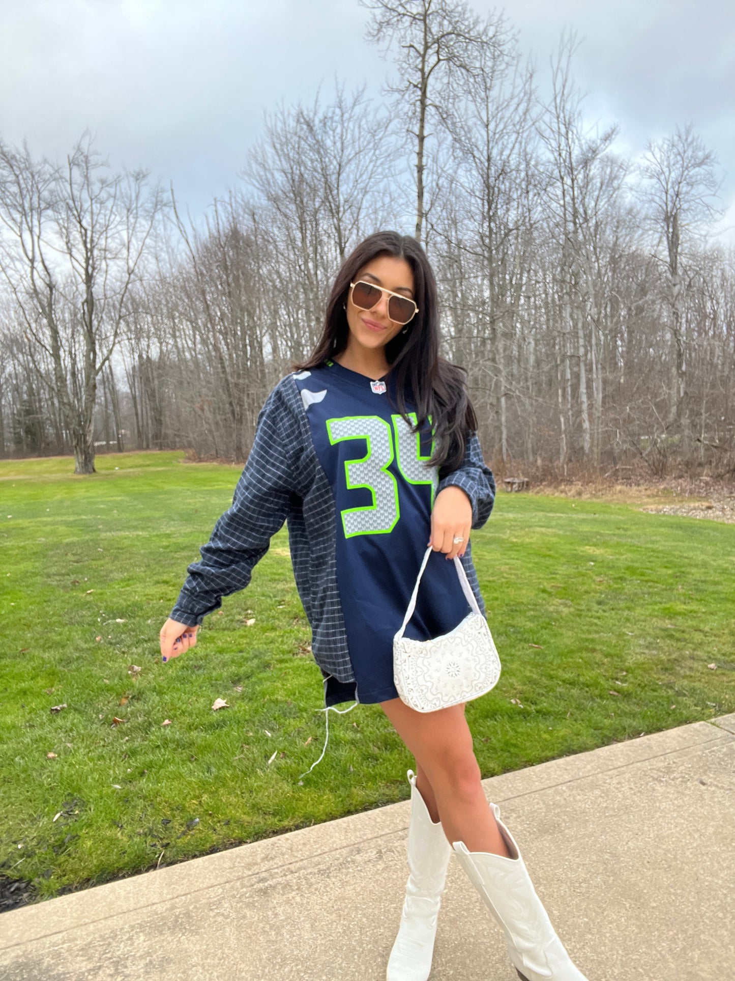 #34 RAWLS SEAHAWKS JERSEY X FLANNEL