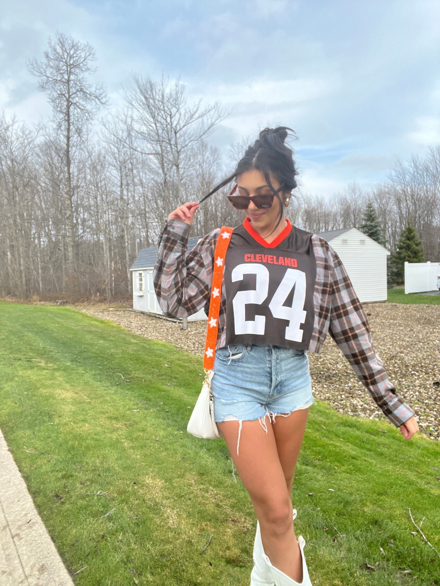 #24 CHUBB BROWNS JERSEY X FLANNEL