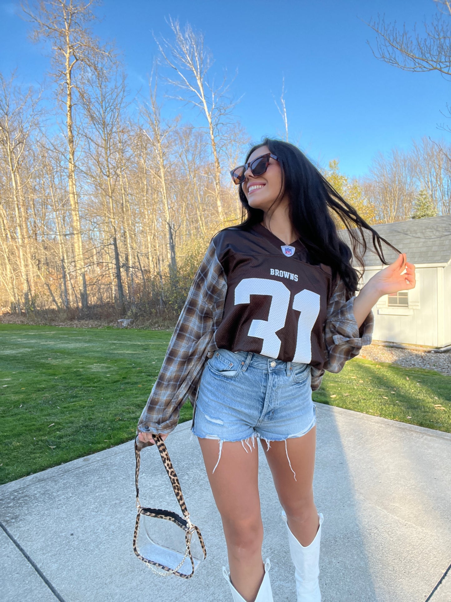 #31 GREEN BROWNS JERSEY X FLANNEL