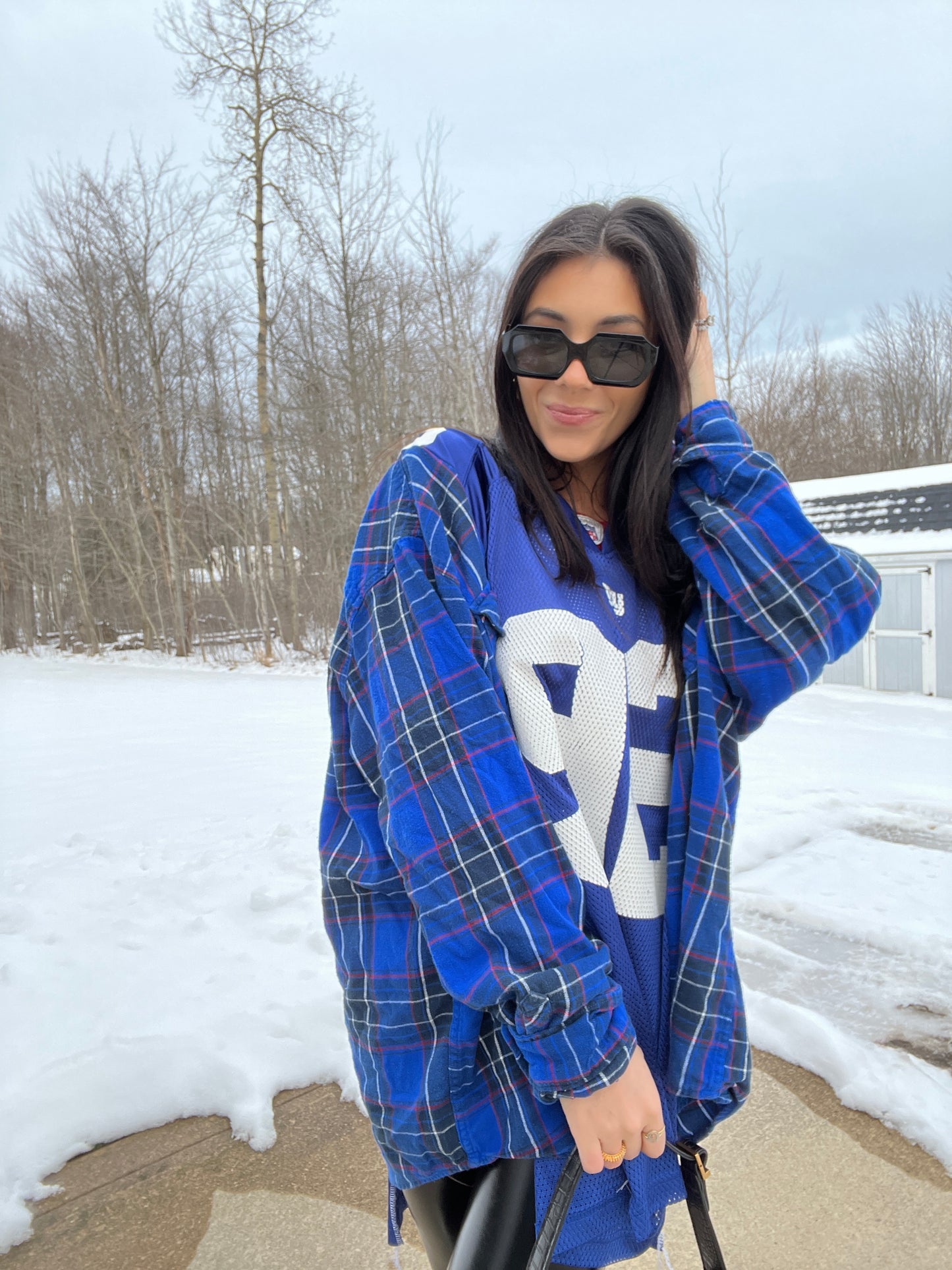 #92 STRAHAN GIANTS JERSEY X FLANNEL