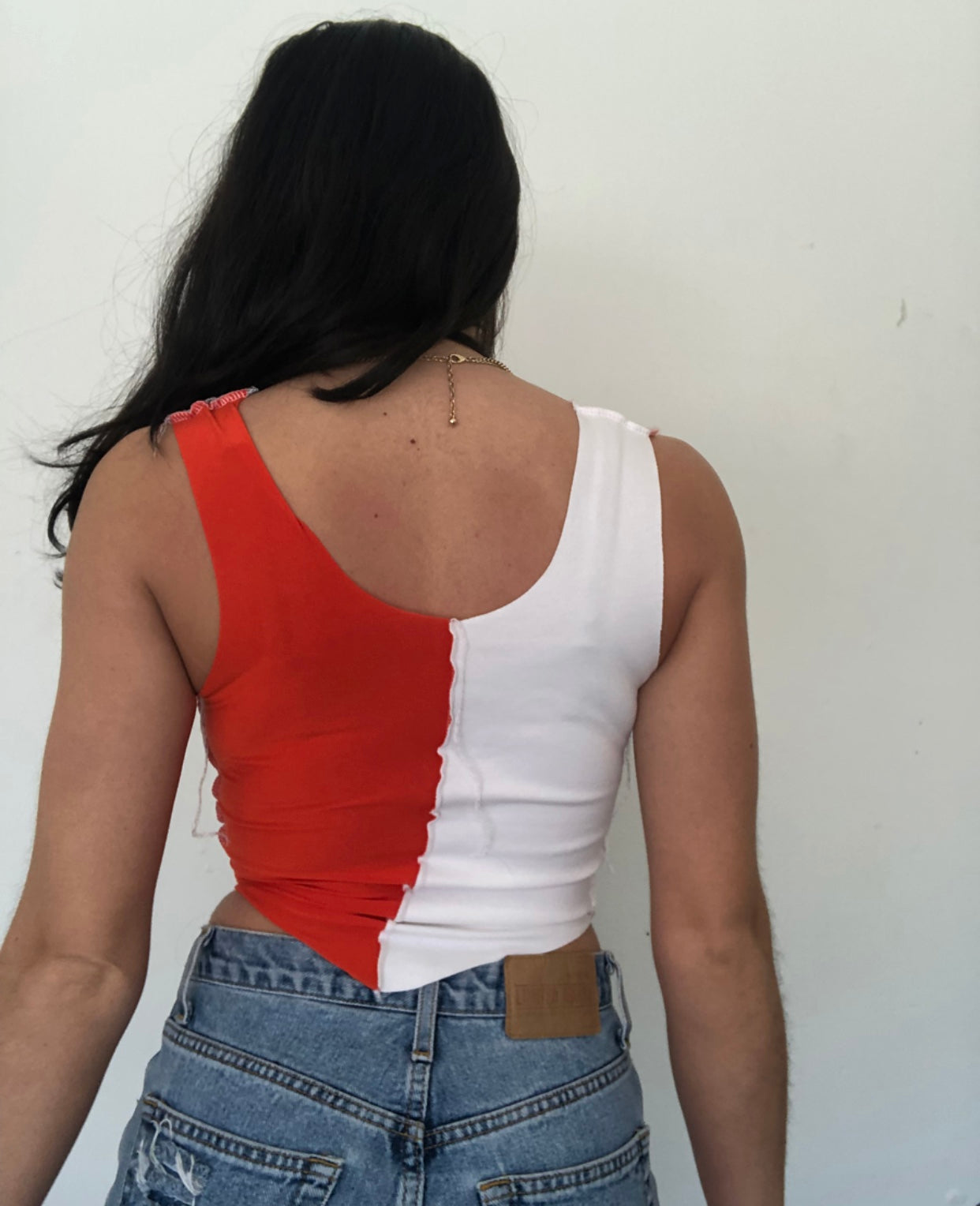 Orange Zebra Browns New Patchwork Tank