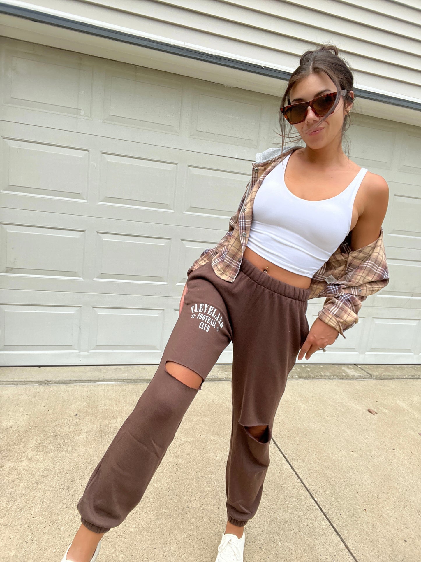 CFC CHOCOLATE SWEATS W SLIT