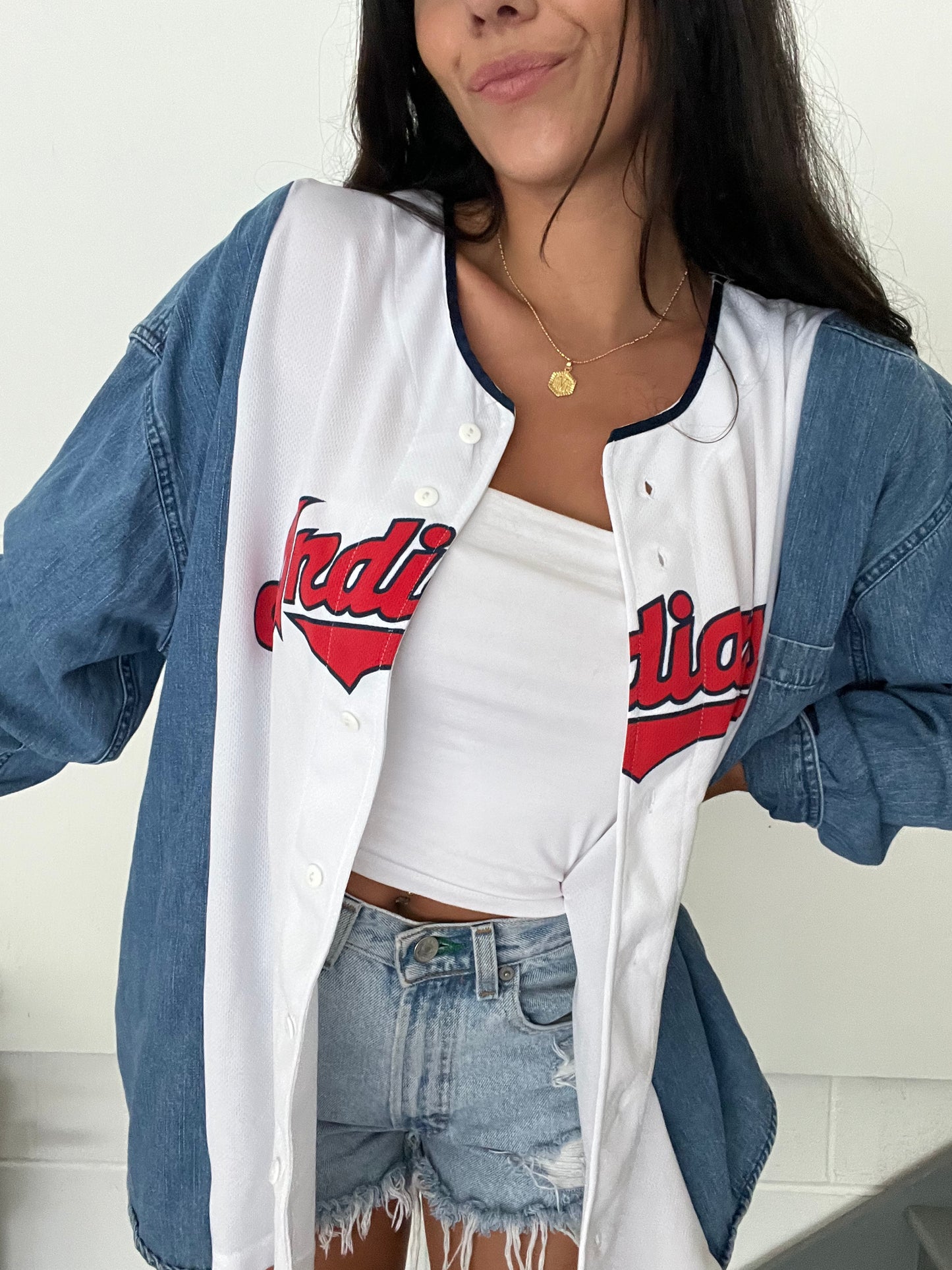 DENIM SLEEVES JERSEY