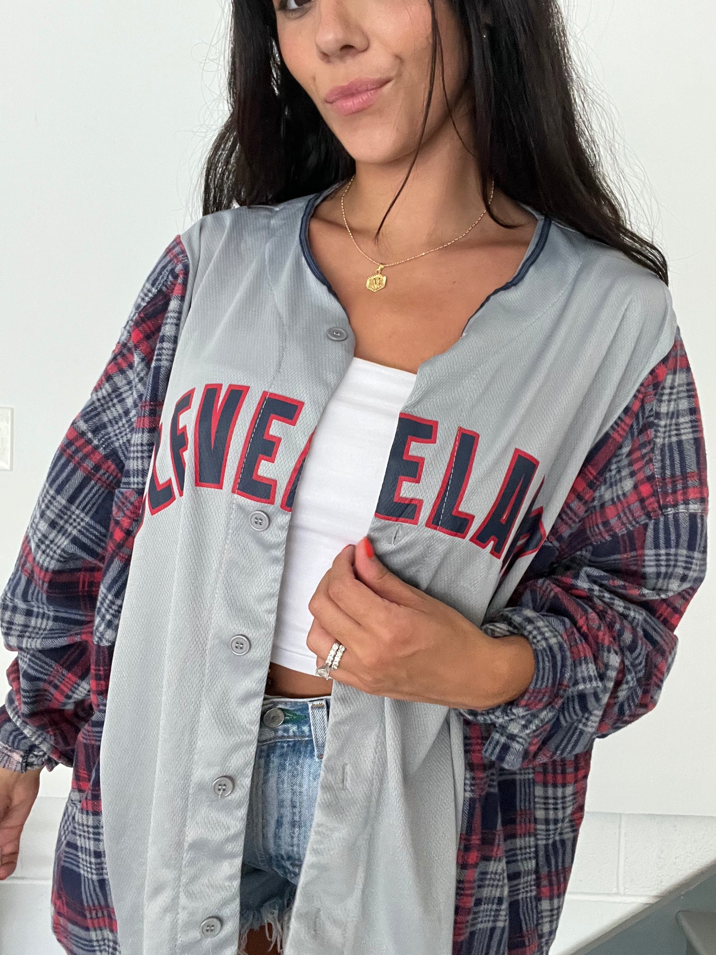 GREY CLEVELAND JERSEY FLANNEL