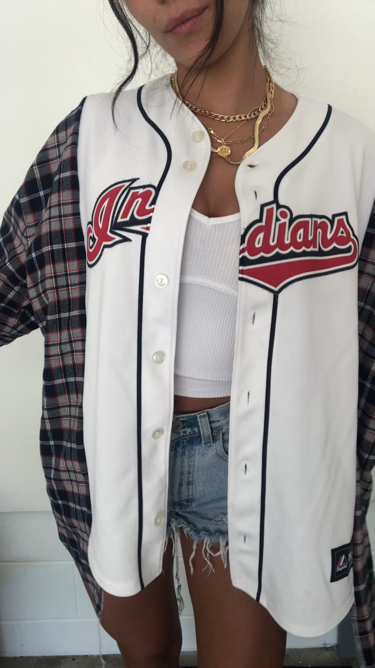 WHITE JERSEY FLANNEL