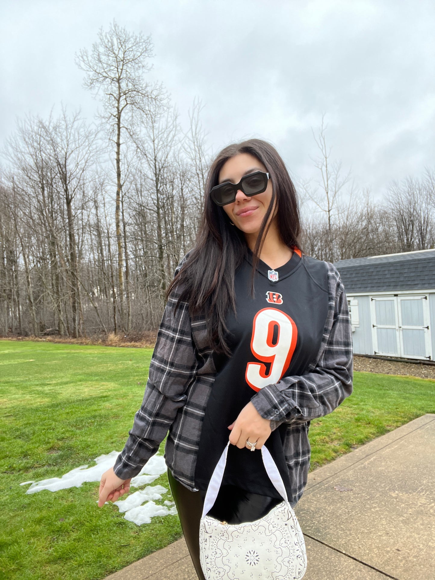 #9 BURROW BENGALS JERSEY X FLANNEL