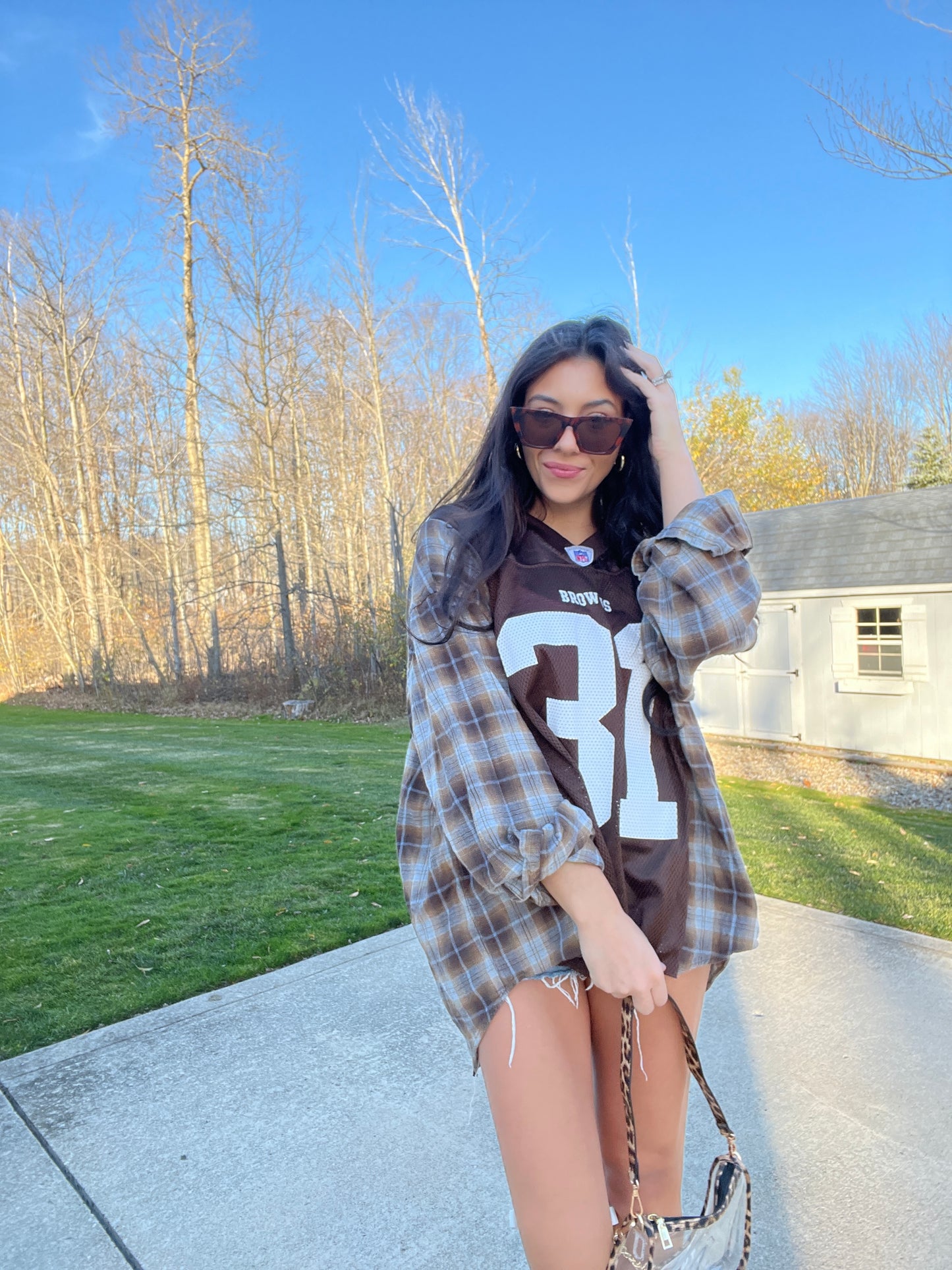 #31 GREEN BROWNS JERSEY X FLANNEL