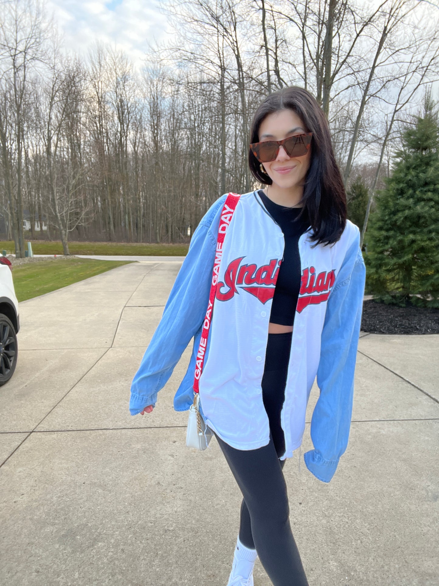 CLEVELAND BASEBALL HAND JERSEY X DENIM