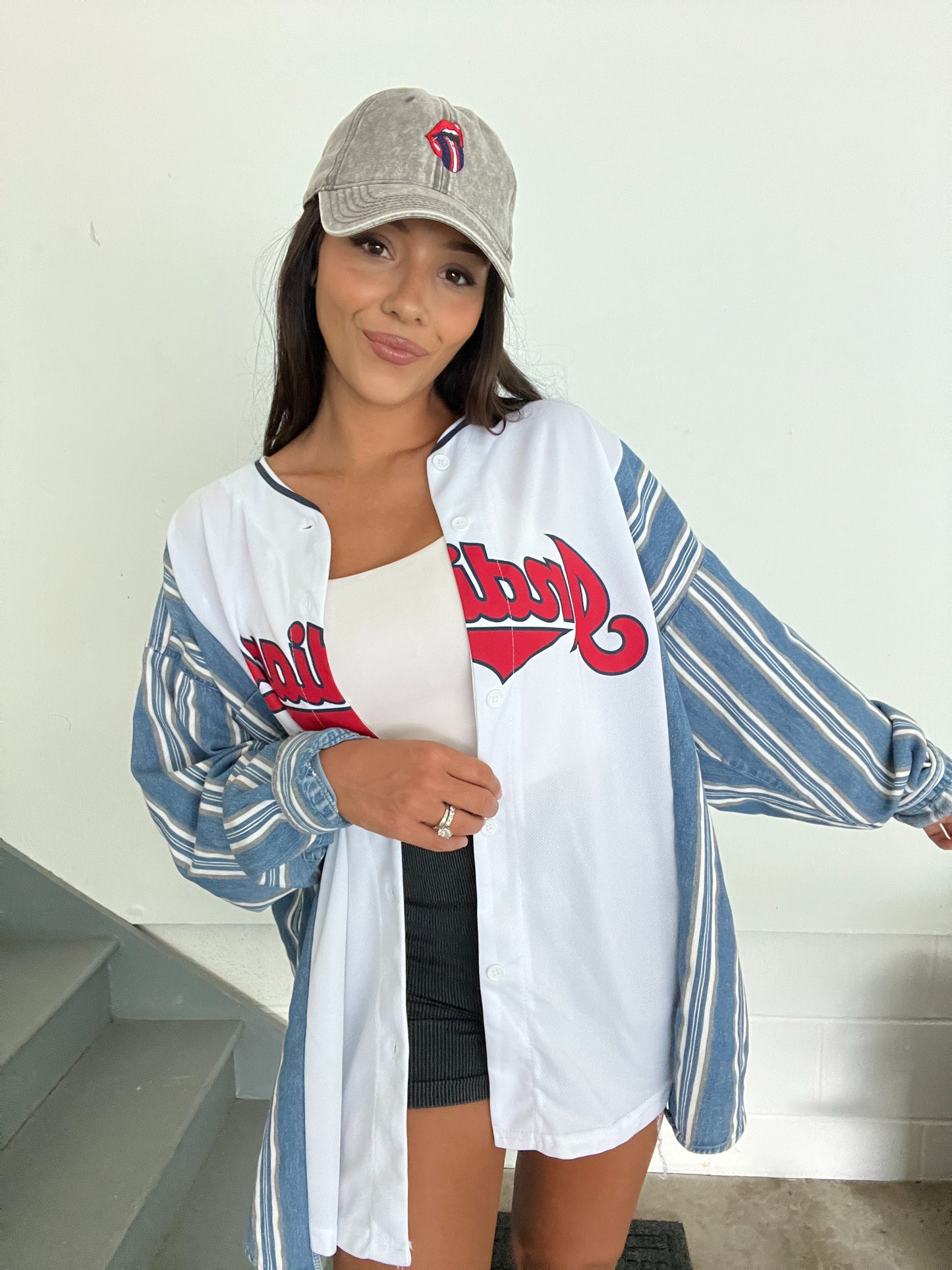LINDOR JERSEY STRIPED DENIM SLEEVES