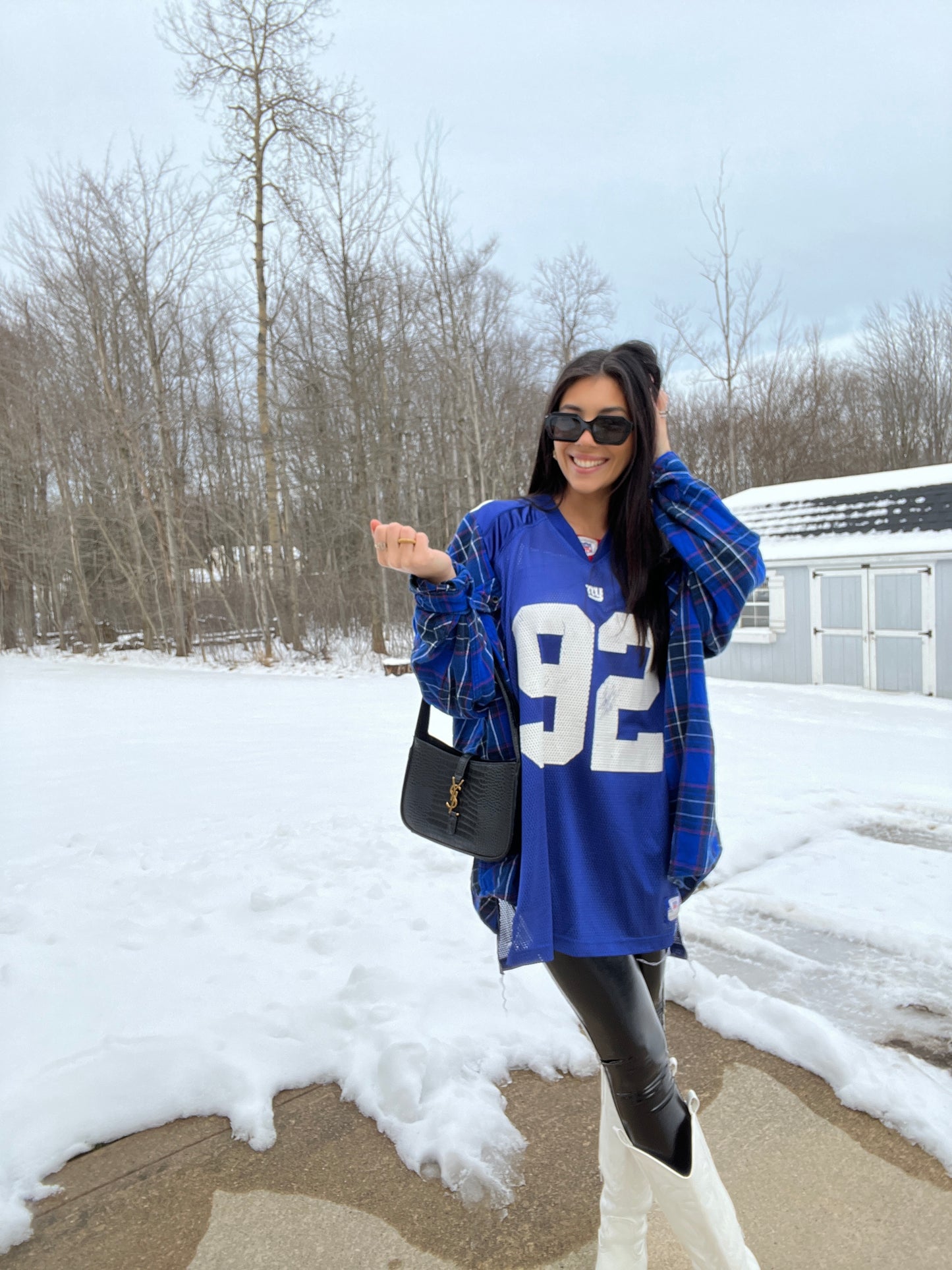 #92 STRAHAN GIANTS JERSEY X FLANNEL