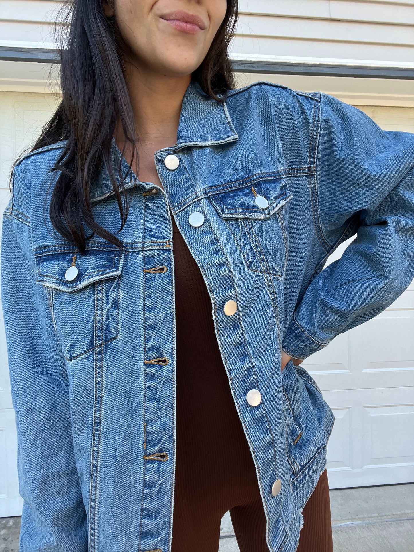 FOOTBALL TONGUE OVERSIZED JACKET