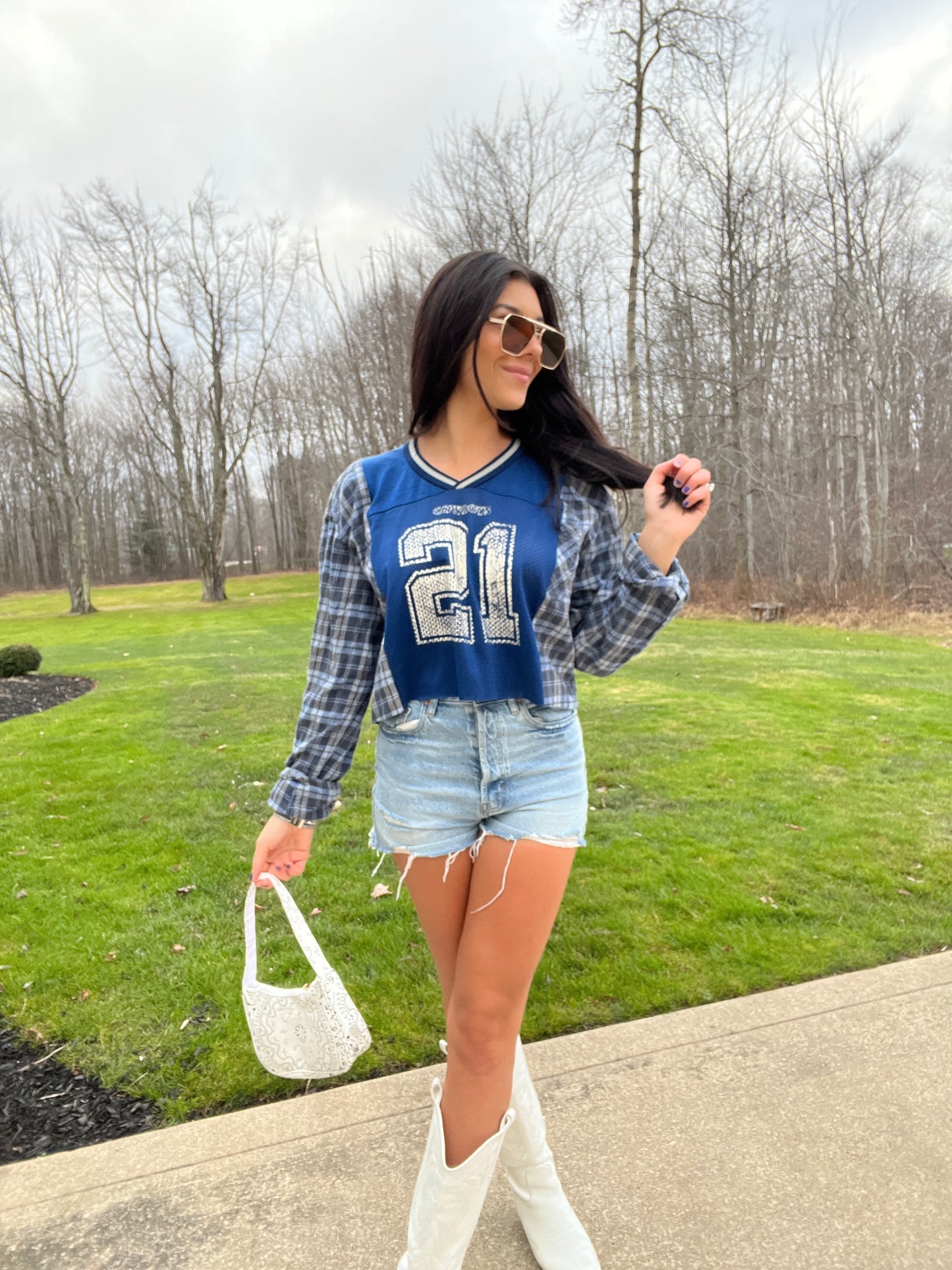 #21 SANDERS COWBOYS JERSEY X FLANNEL