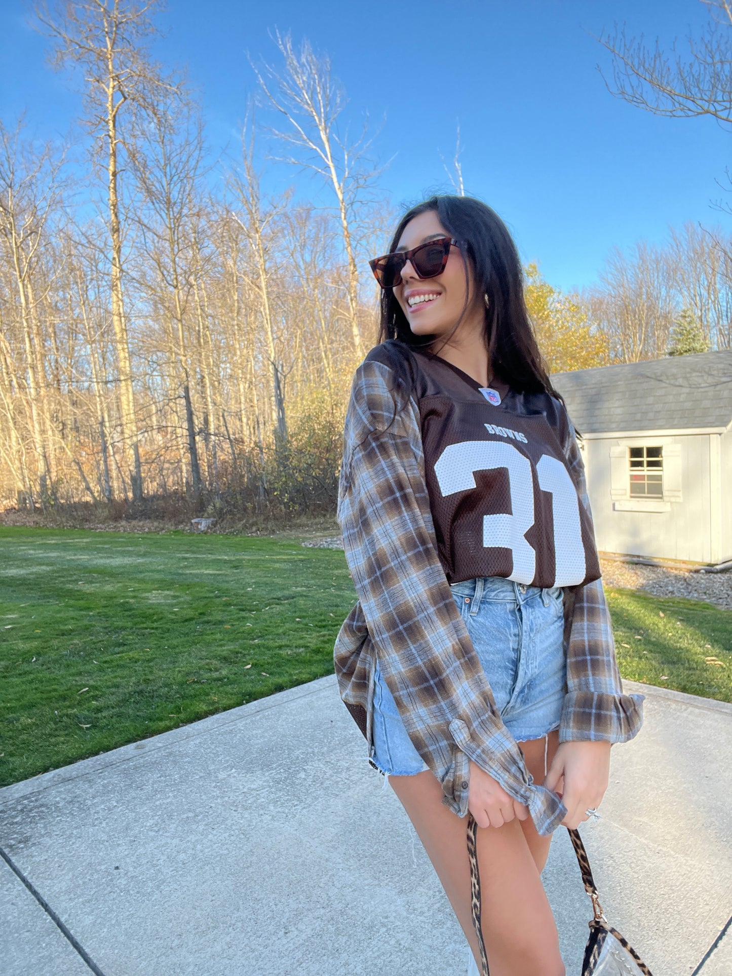 #31 GREEN BROWNS JERSEY X FLANNEL