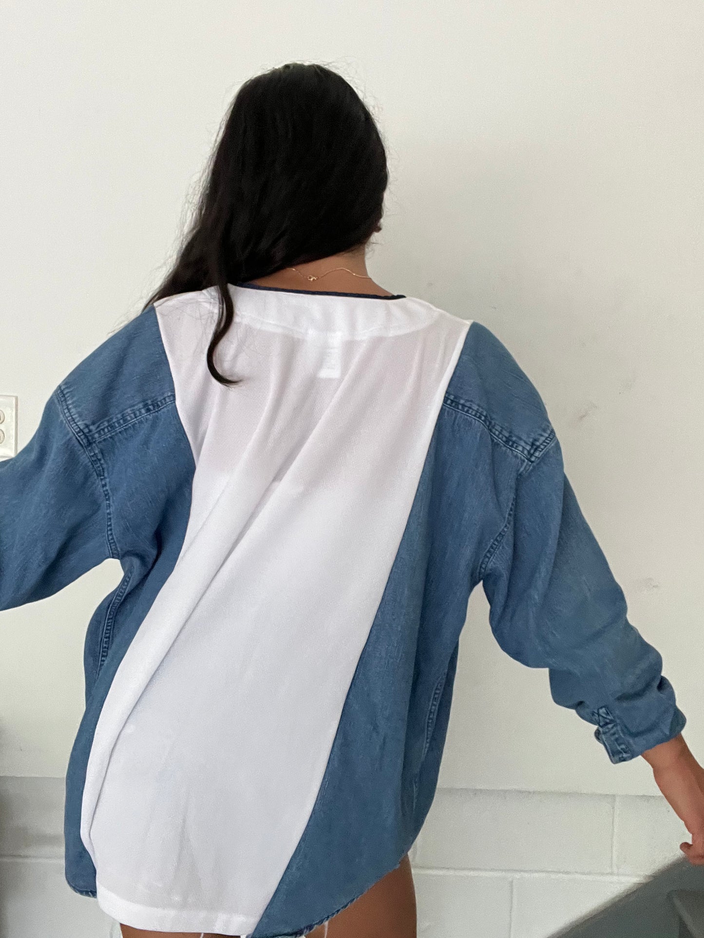 DENIM SLEEVES JERSEY