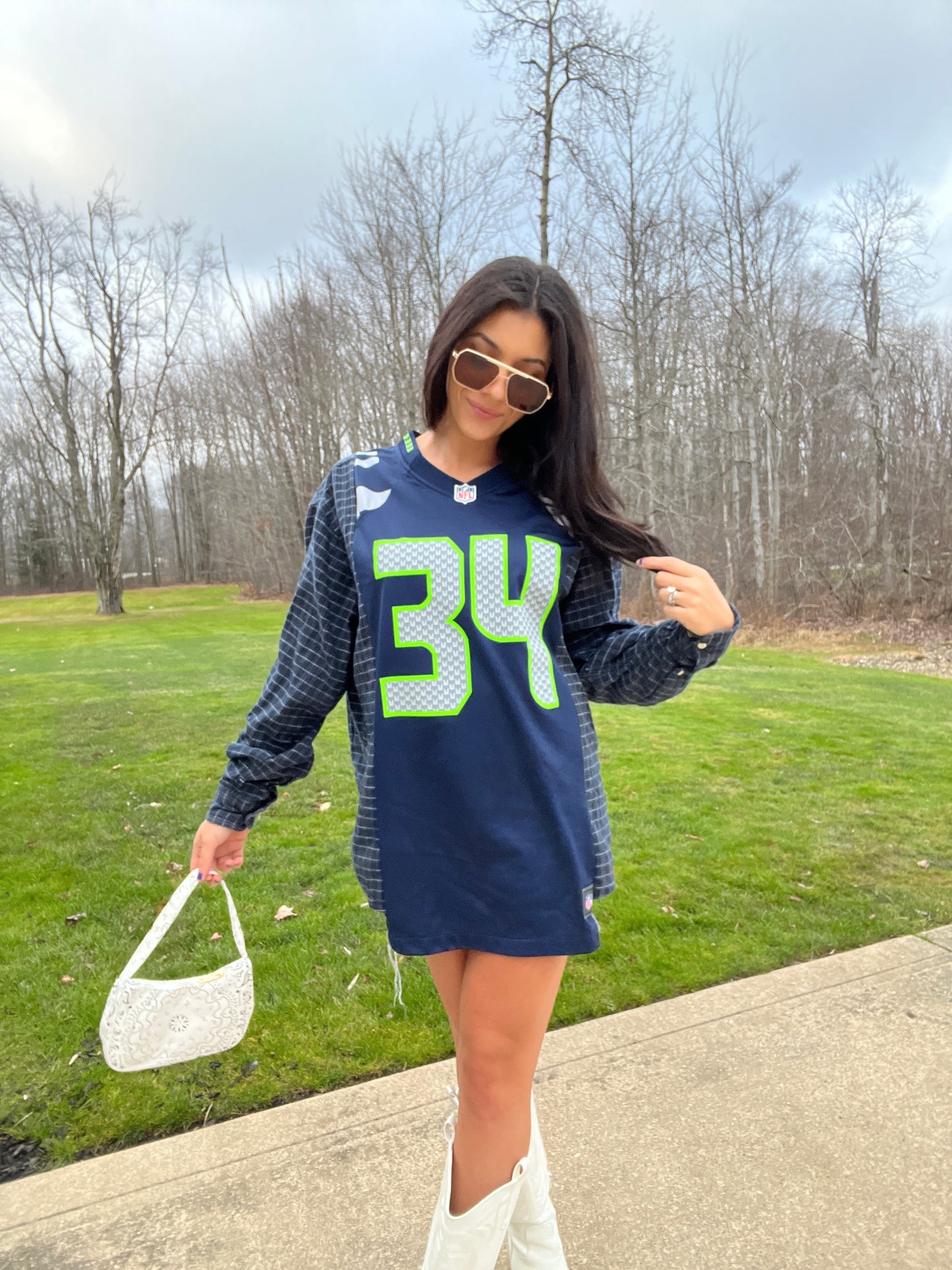 #34 RAWLS SEAHAWKS JERSEY X FLANNEL