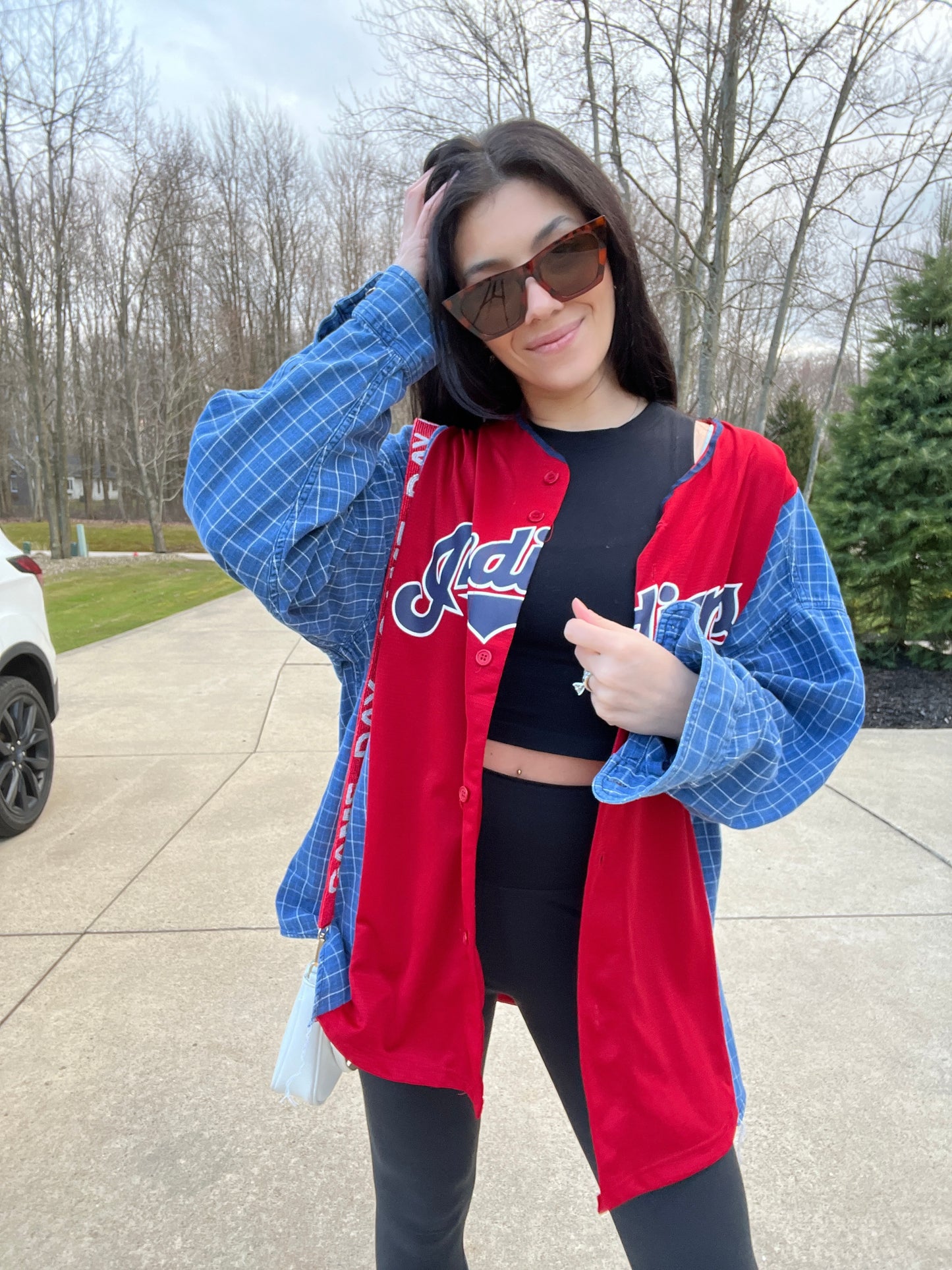CLEVELAND BASEBALL SANTANA JERSEY X DENIM