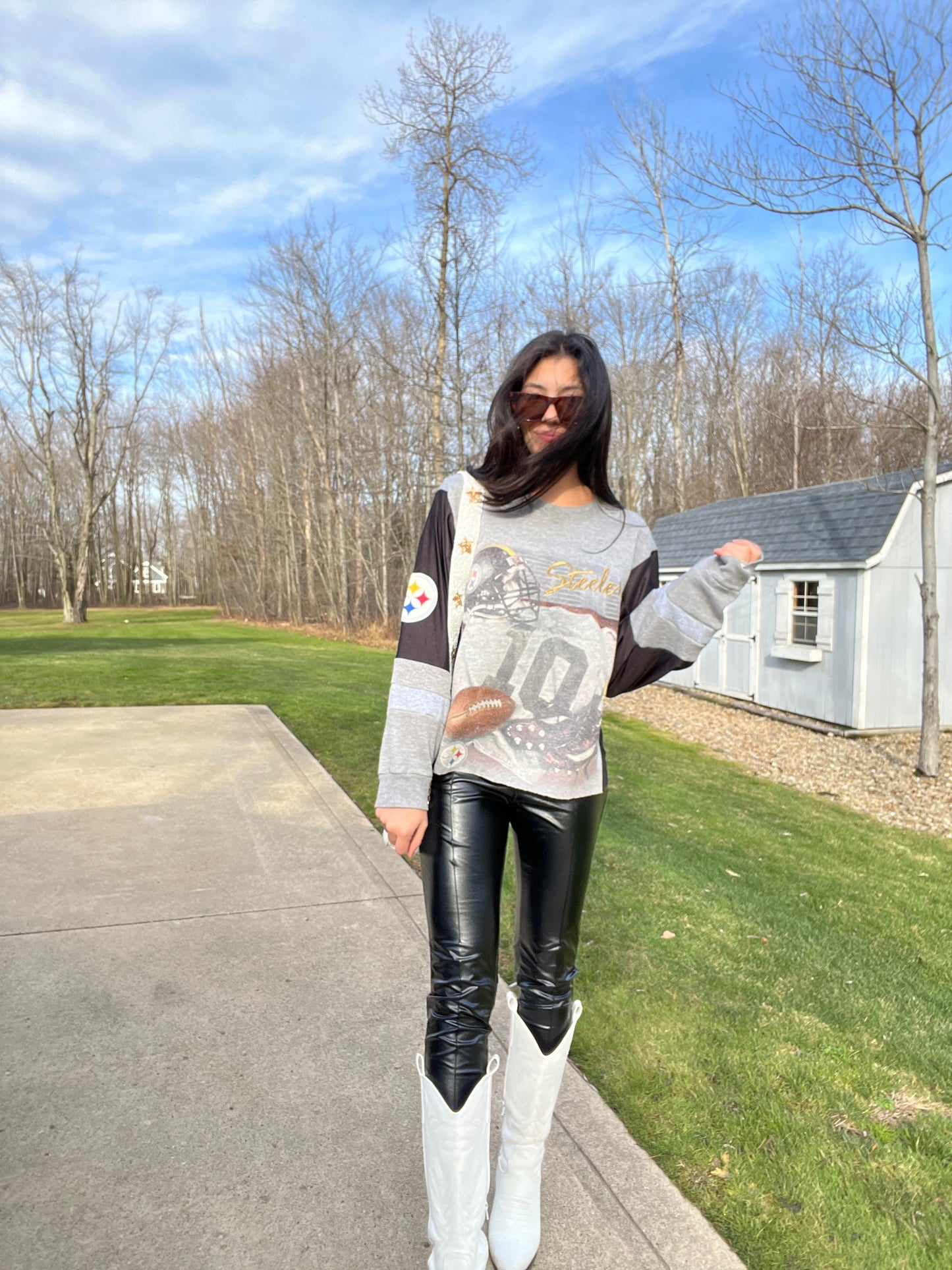 VINTAGE STEELERS JERSEY X CREWNECK