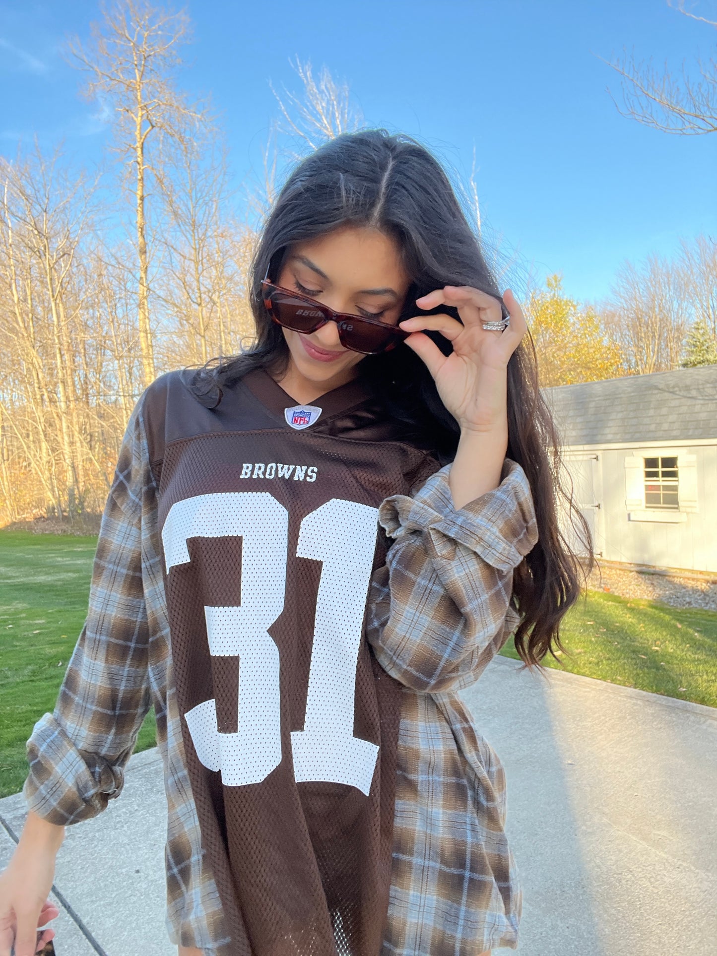 #31 GREEN BROWNS JERSEY X FLANNEL