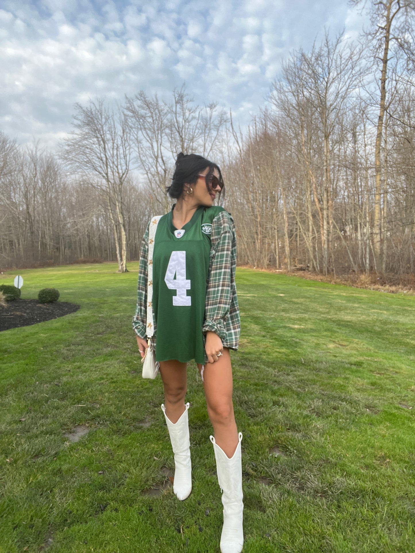 #4 FAVRE JETS JERSEY X FLANNEL