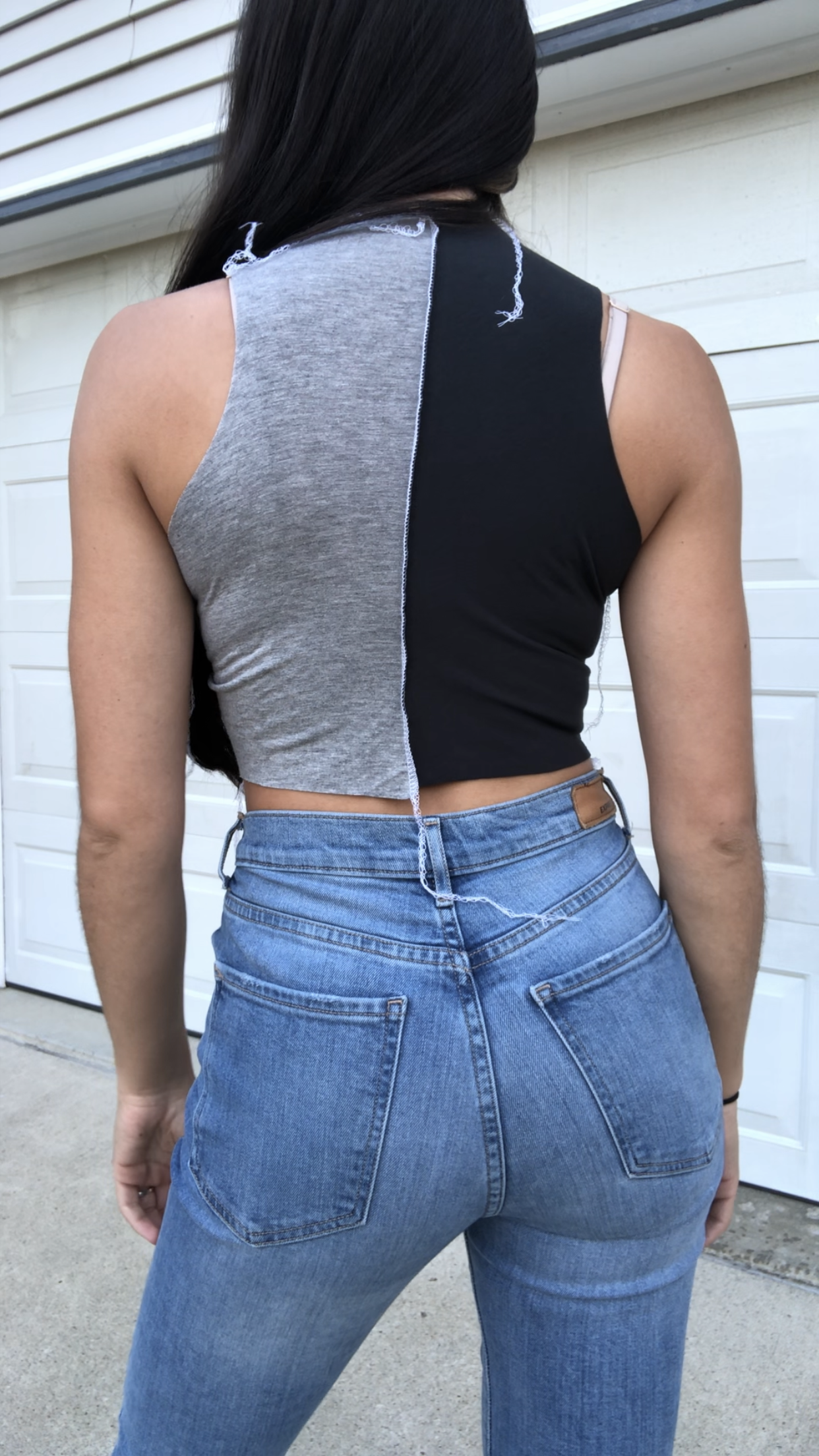 HIGH NECK BELIEVELAND PATCHWORK TANK