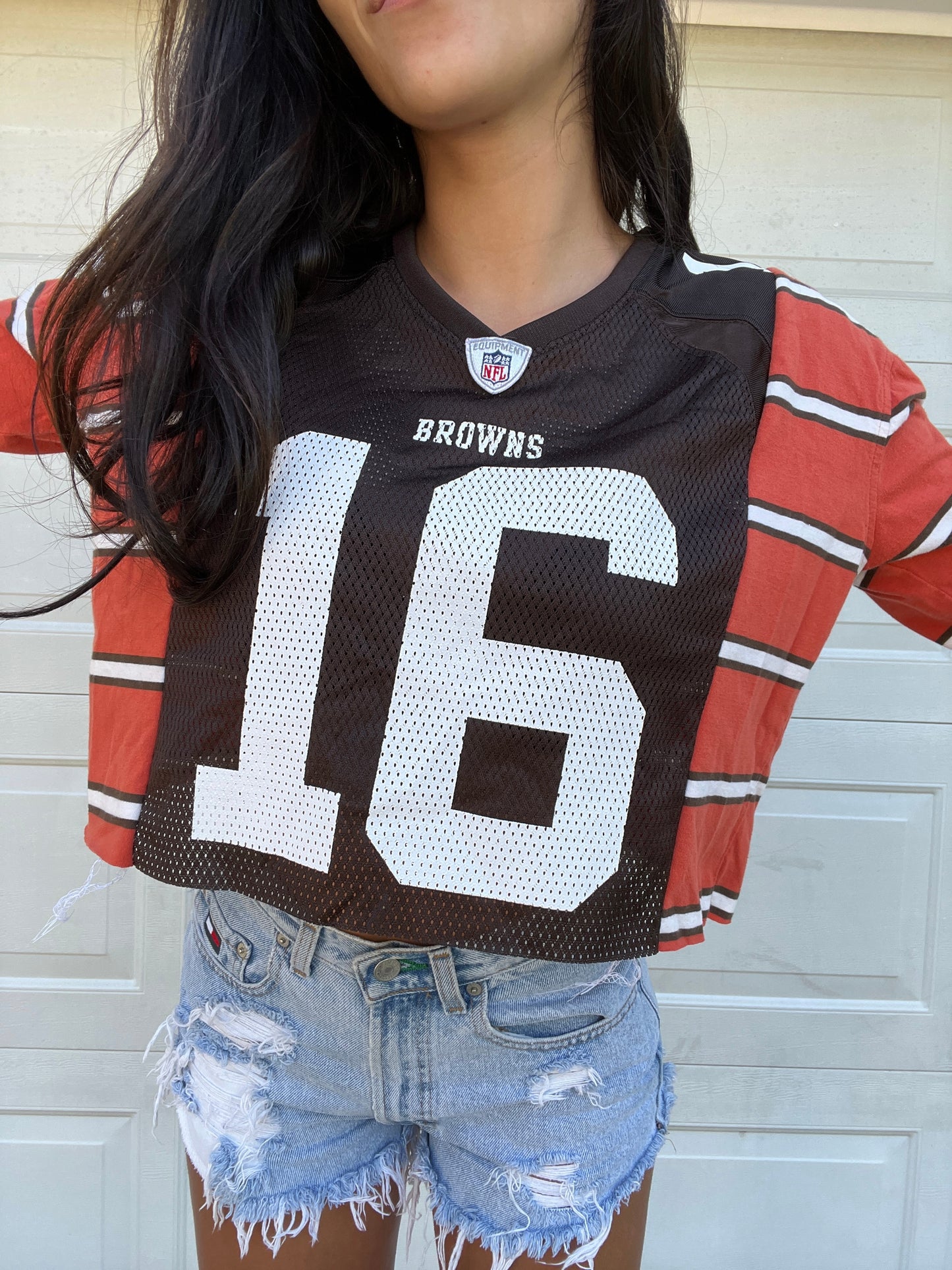 CROPPED JERSEY X SHIRT