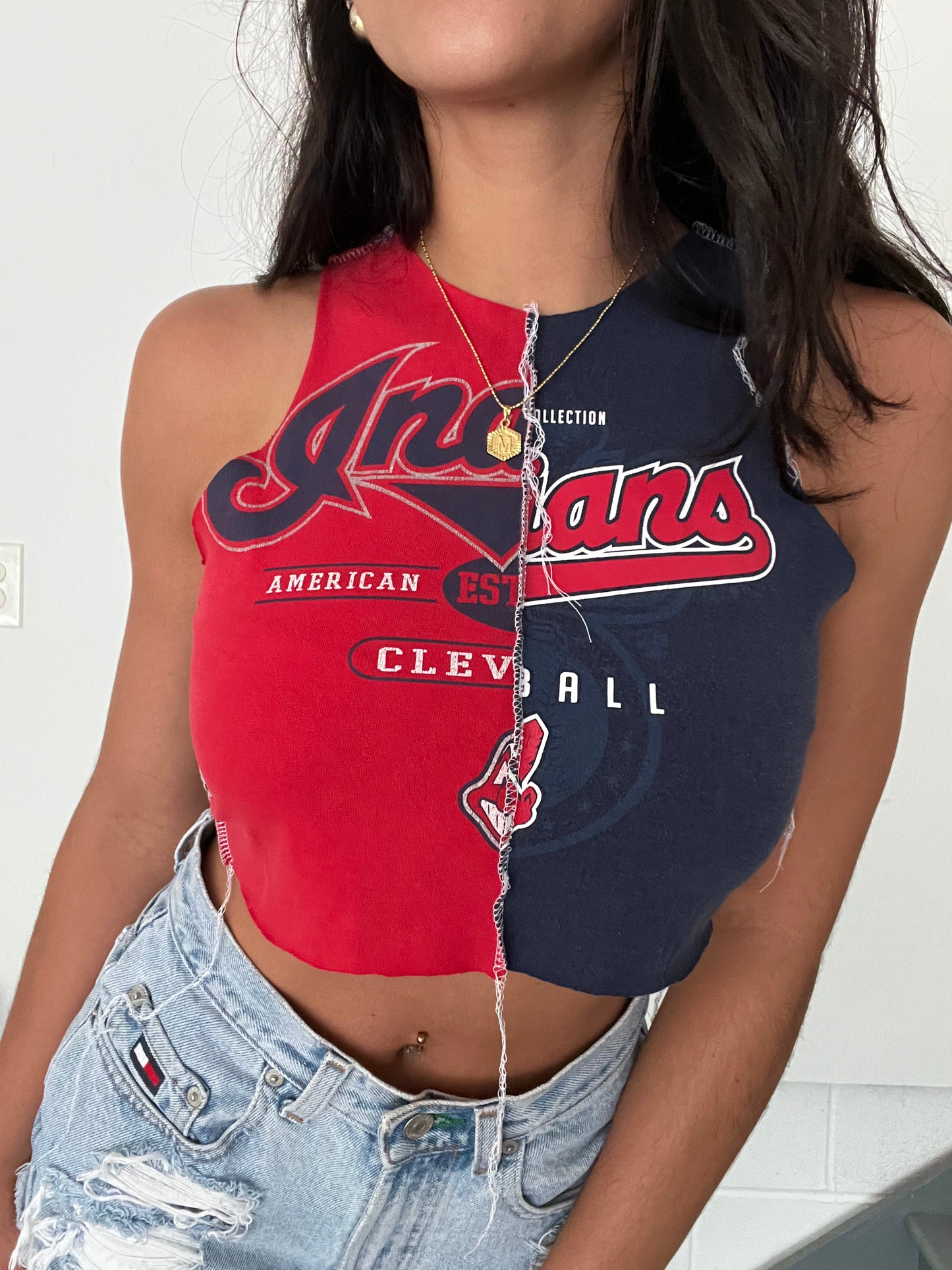 SPLIT HIGH NECK INDIANS TANK