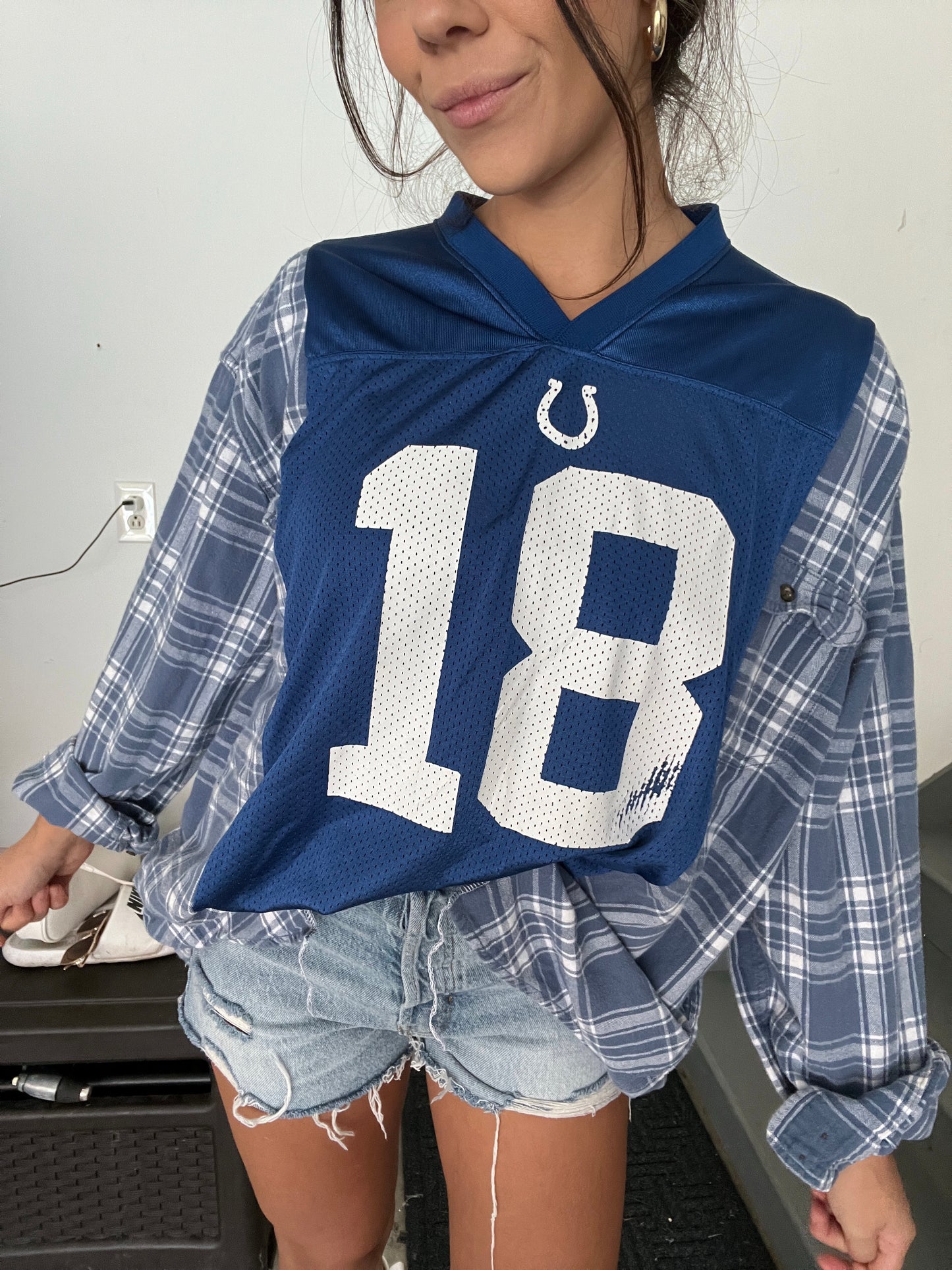 #18 MANNING COLTS JERSEY X FLANNEL