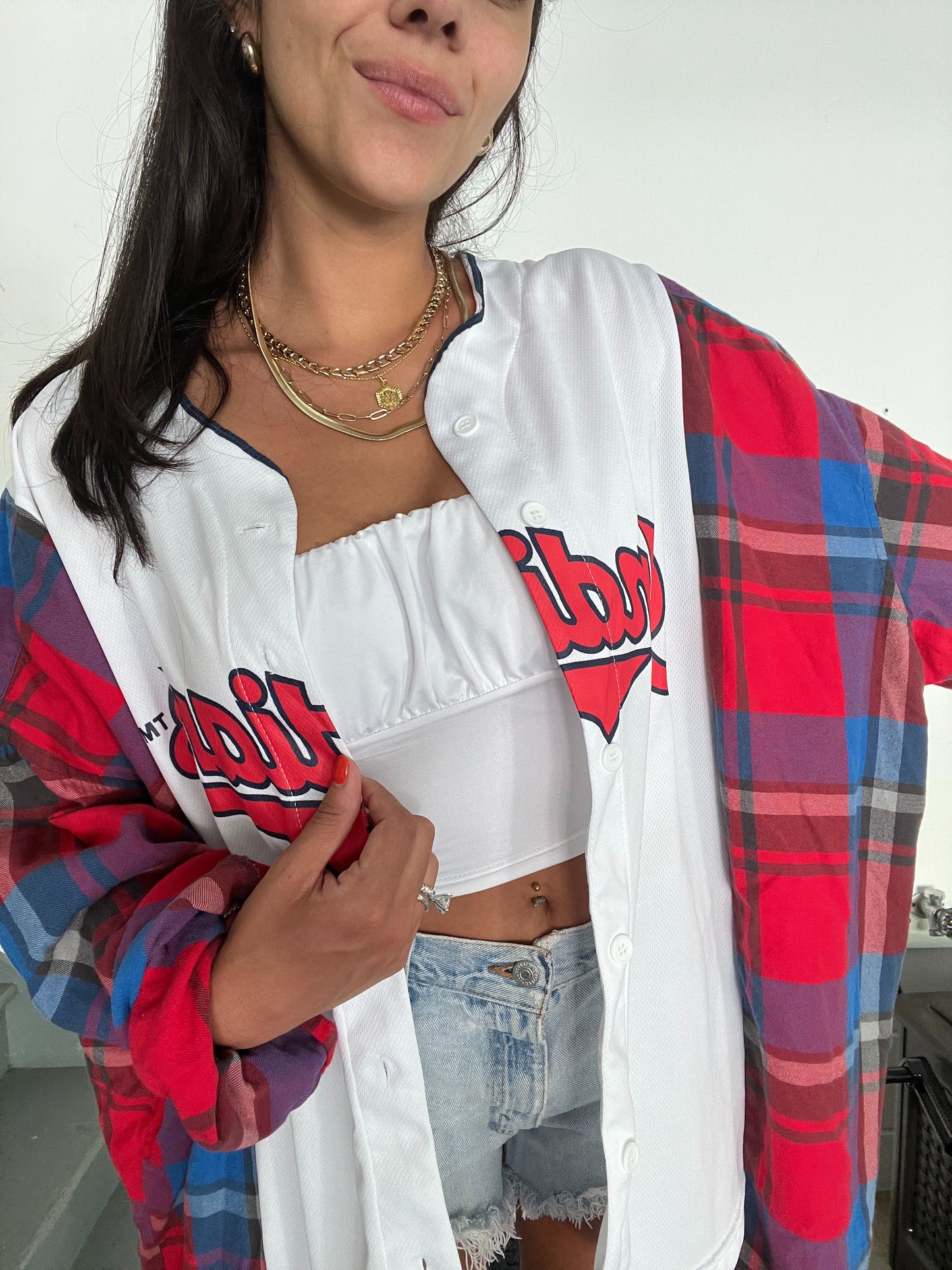 WHITE SIZEMORE JERSEY FLANNEL