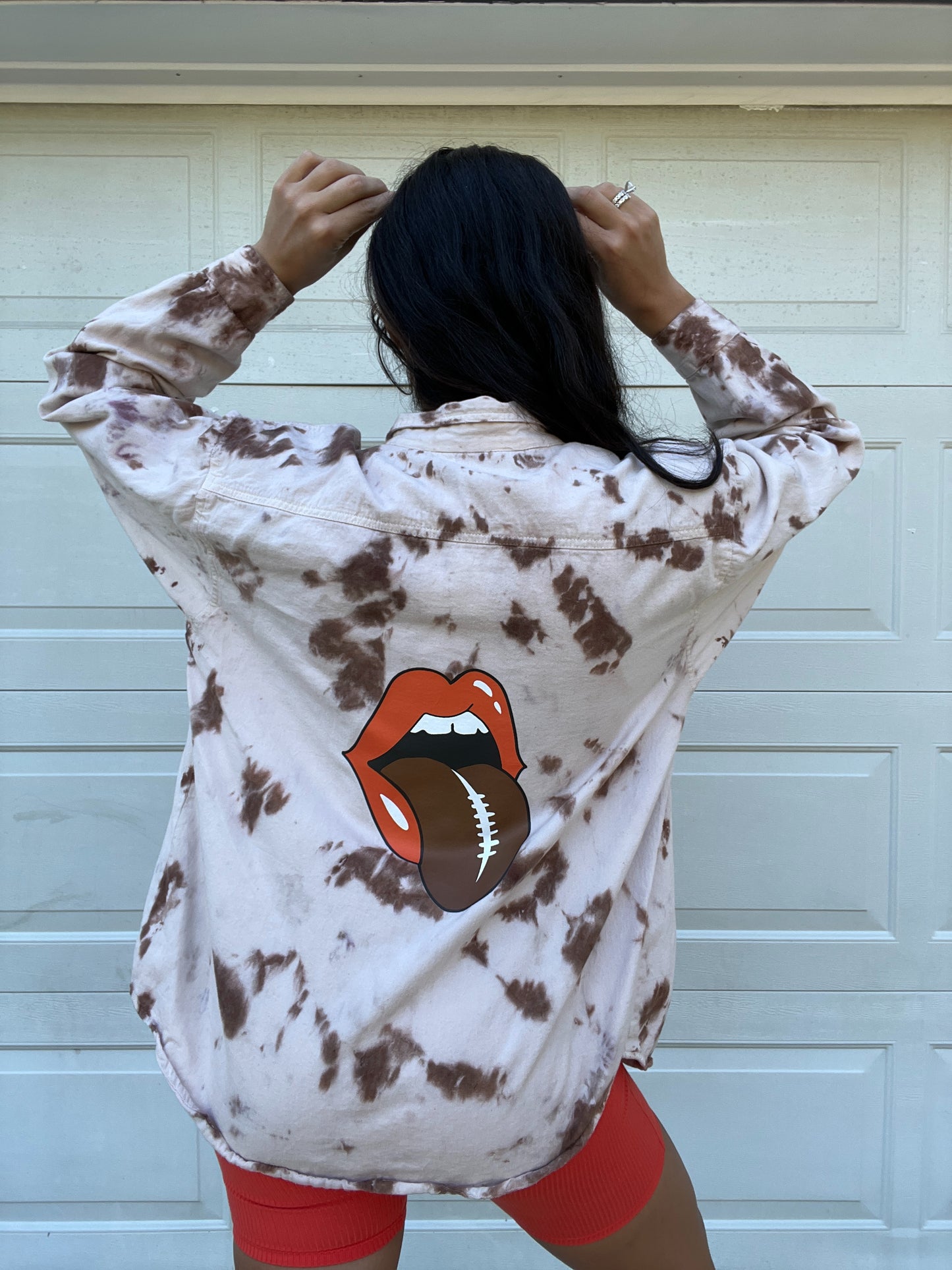 TIE DYE LIGHTWEIGHT SHACKET