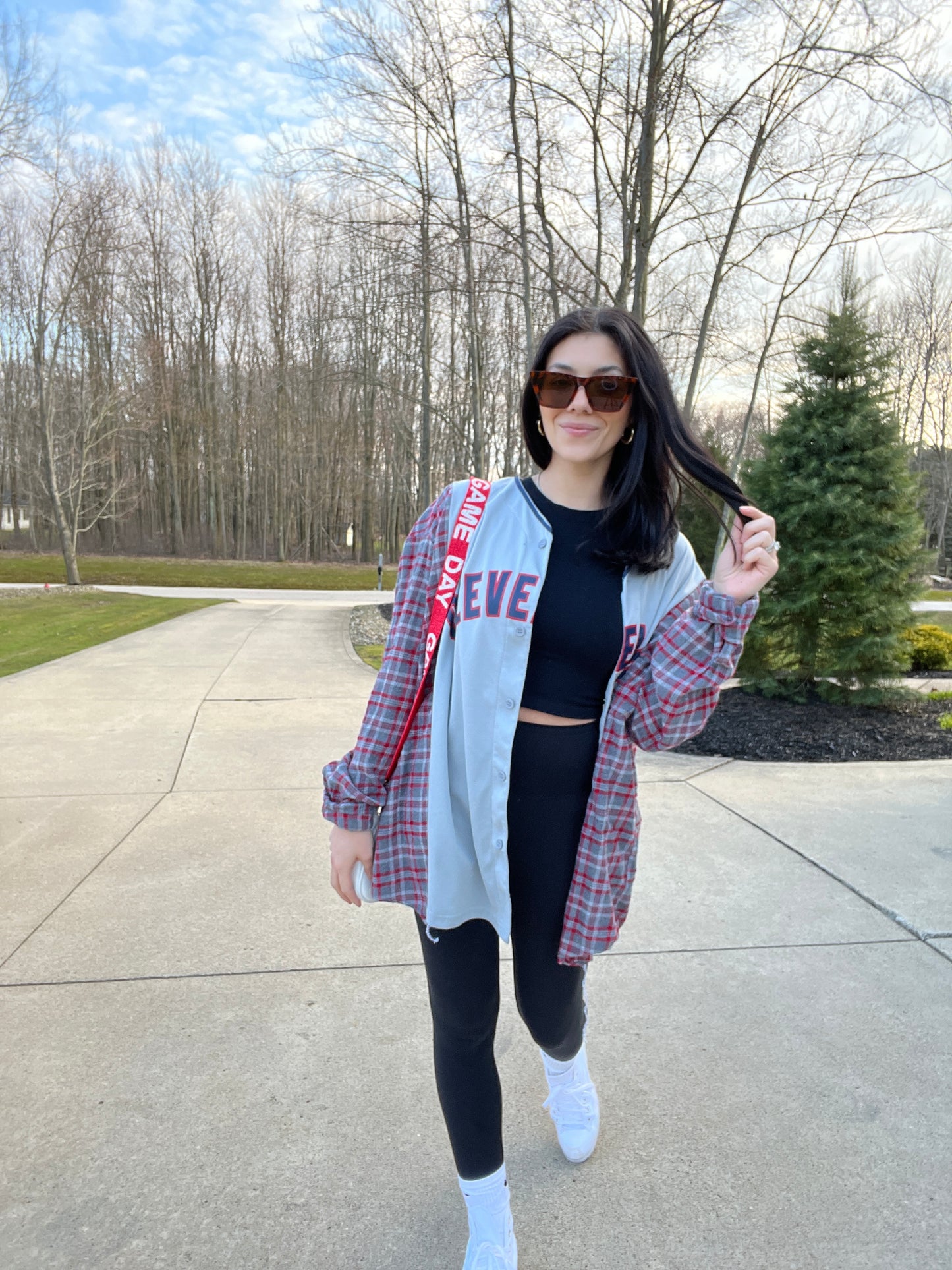 CLEVELAND BASEBALL MASTERSON JERSEY X FLANNEL