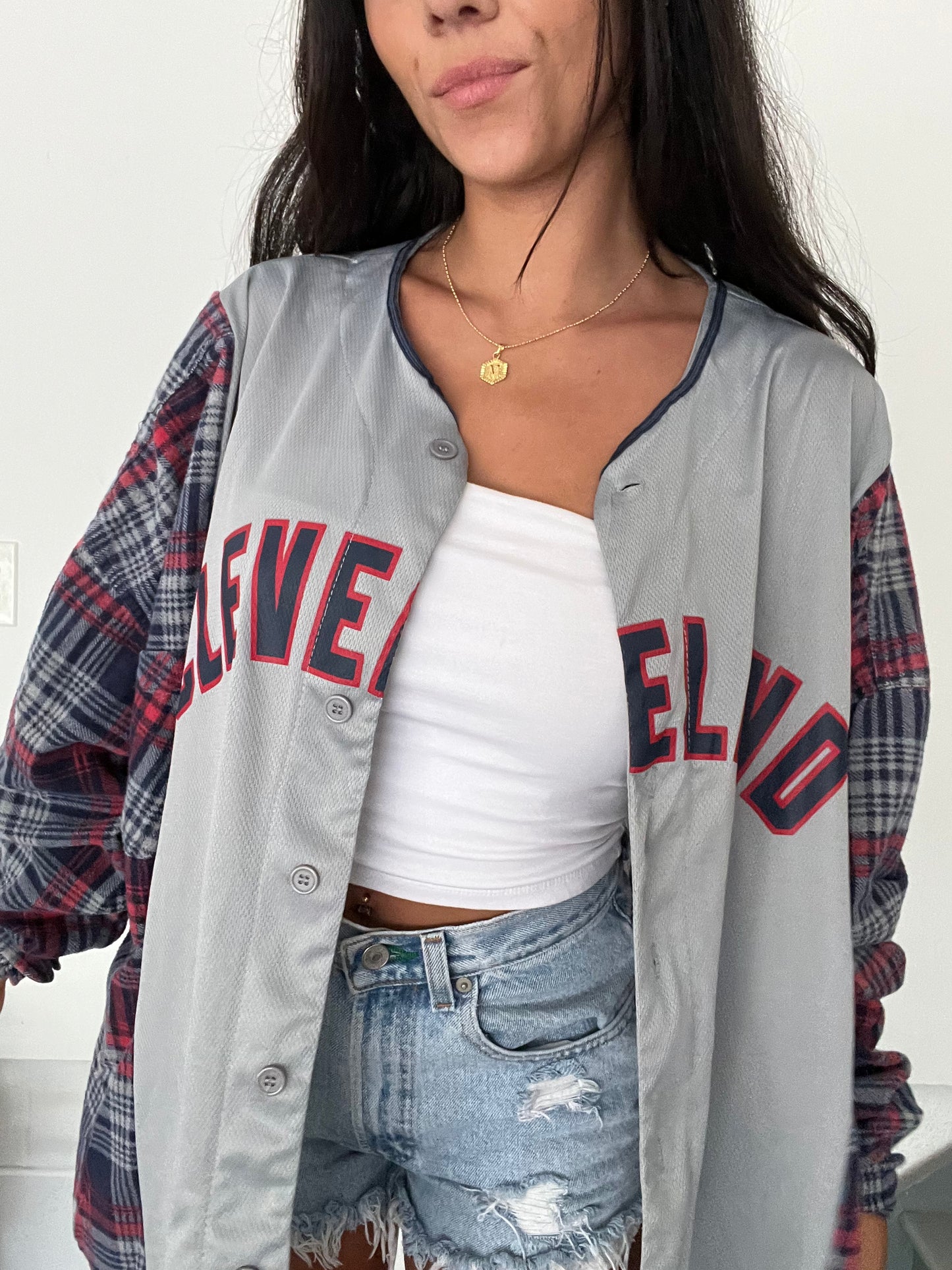GREY CLEVELAND JERSEY FLANNEL