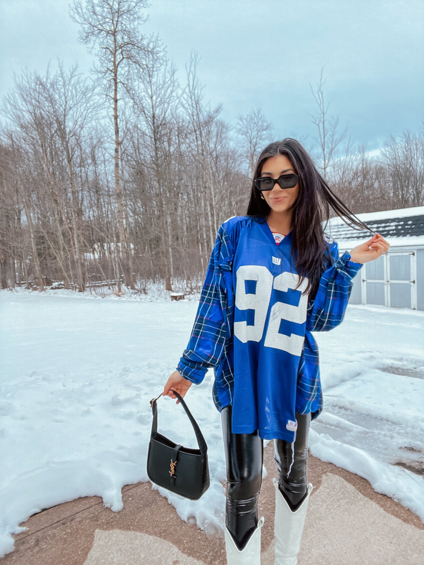 #92 STRAHAN GIANTS JERSEY X FLANNEL