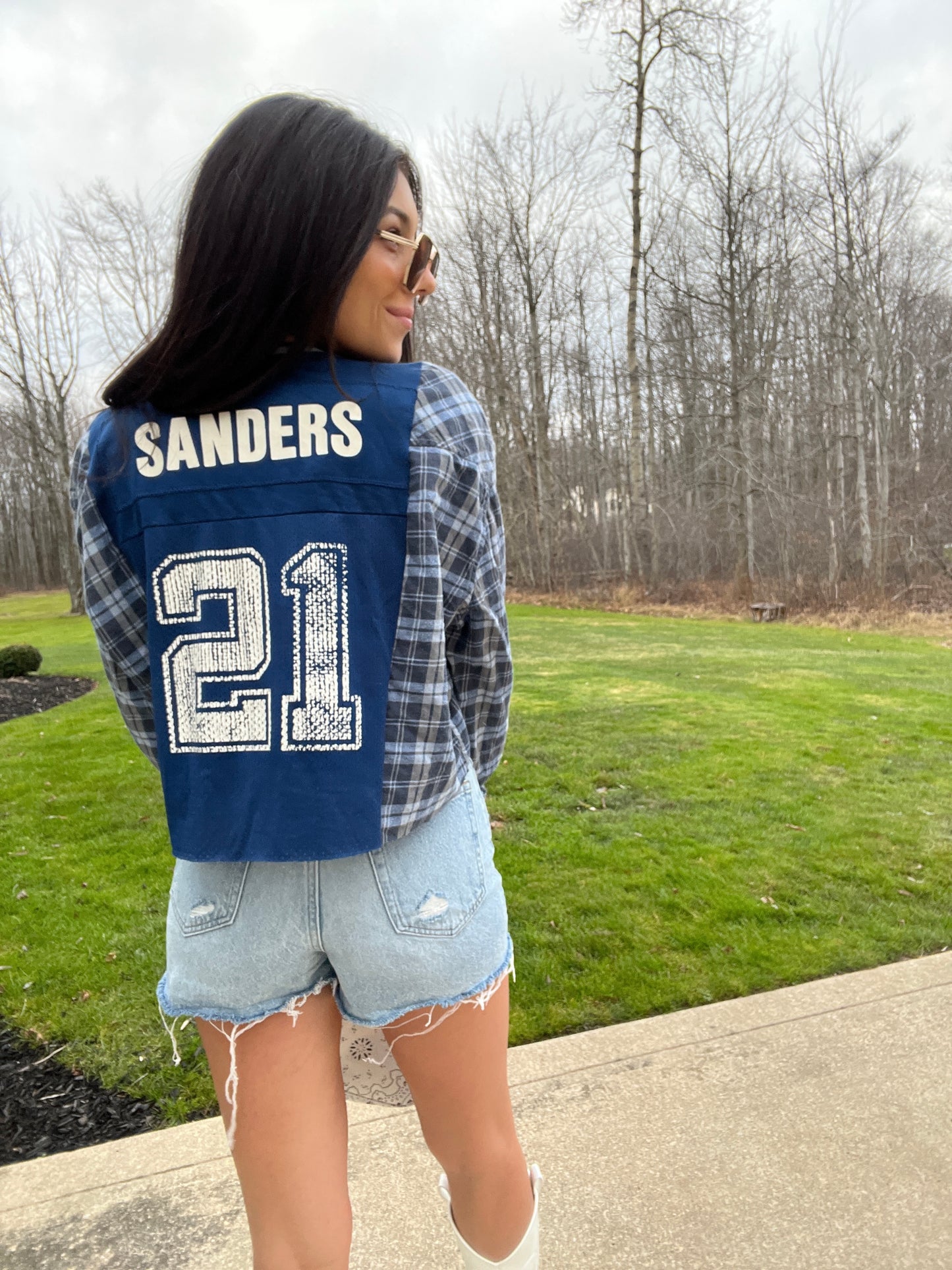 #21 SANDERS COWBOYS JERSEY X FLANNEL