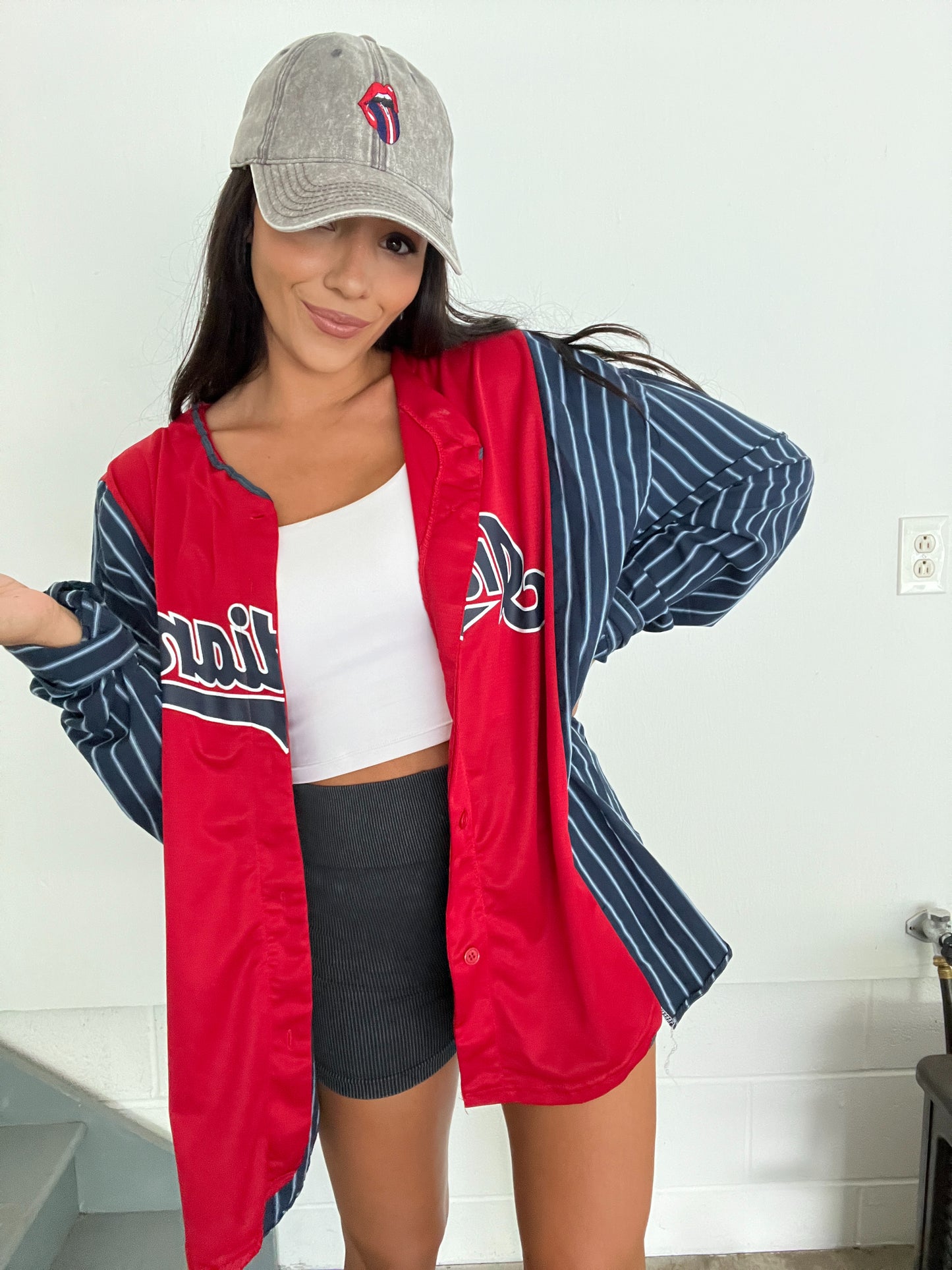 NAVY STRIPED JERSEY