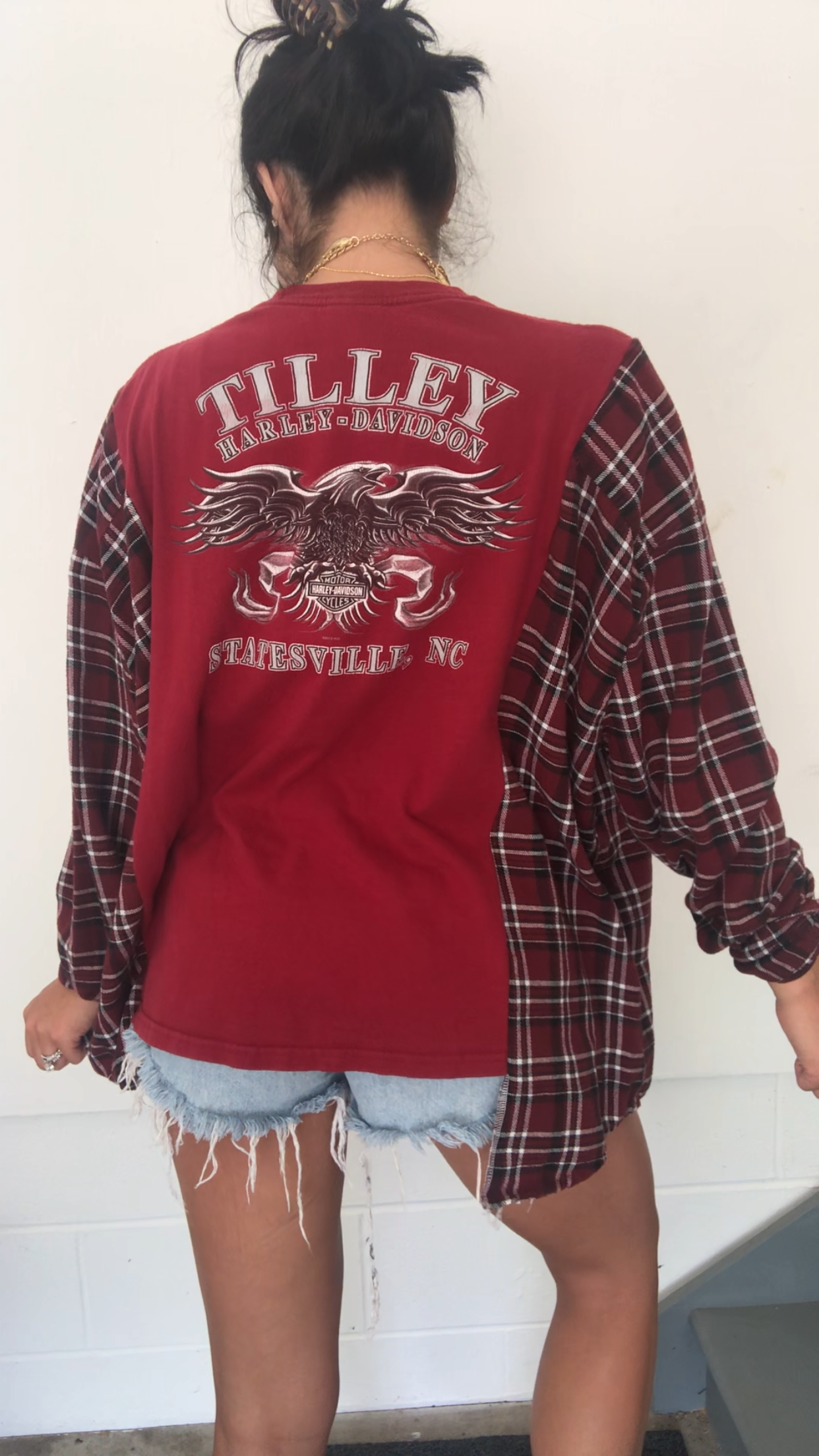 HARLEY DAVIDSON FLANNEL TOP