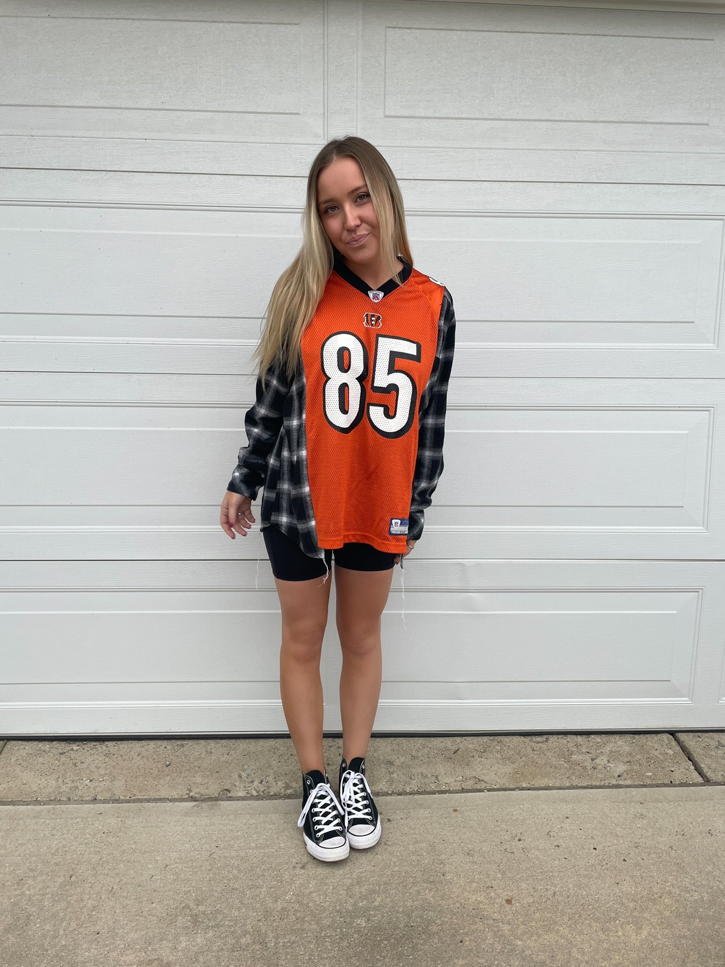 #85 JOHNSON BENGALS JERSEY X FLANNEL