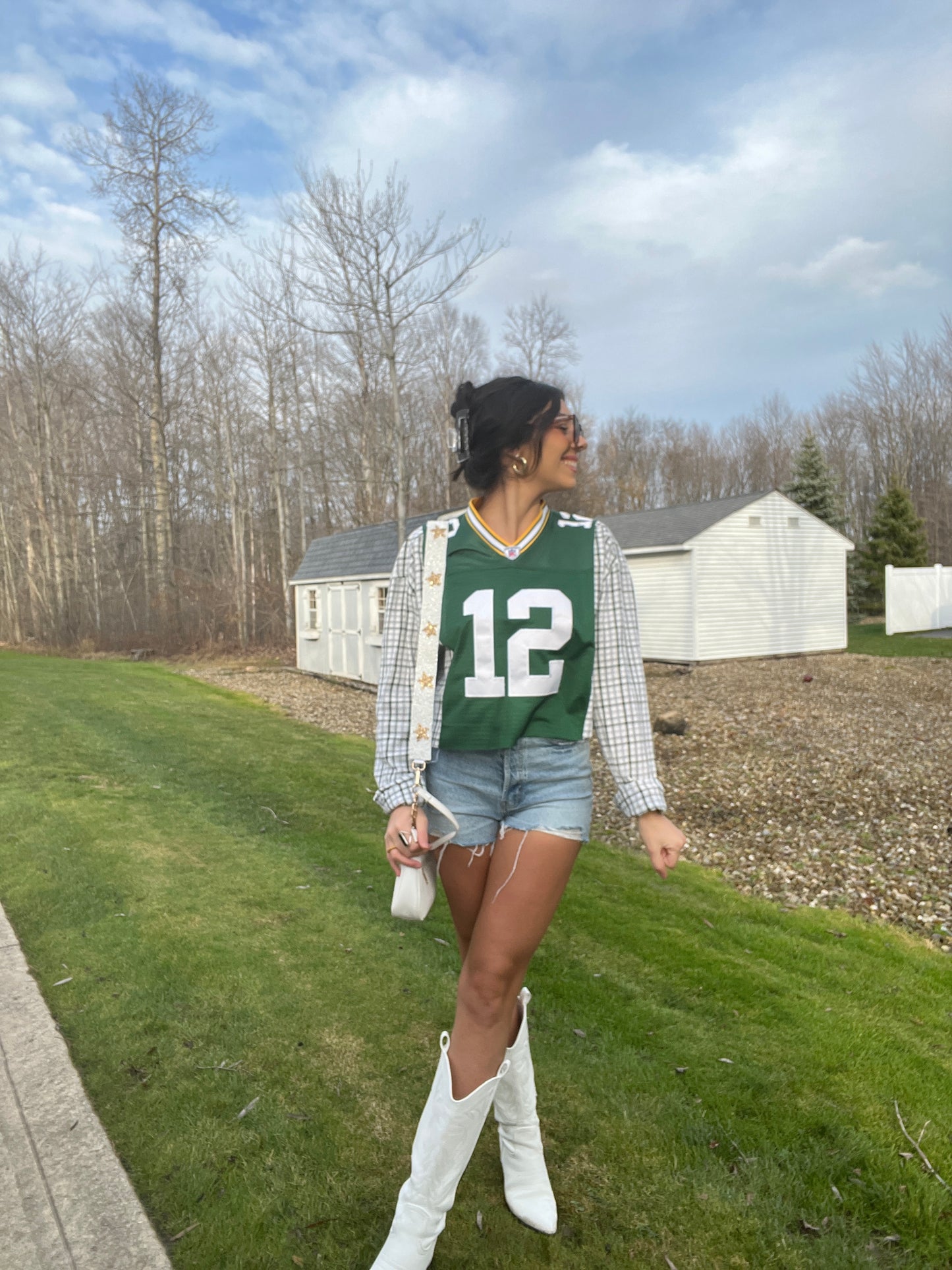#12 RODGERS PACKERS JERSEY X FLANNEL