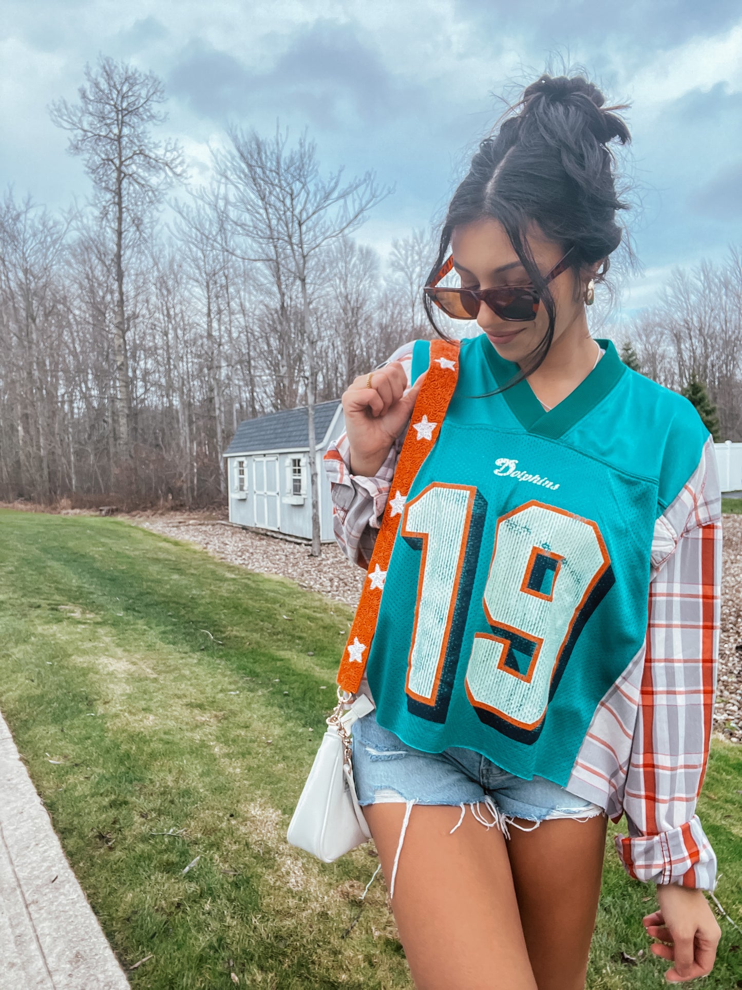 #19 GINN DOLPHINS JERSEY X FLANNEL