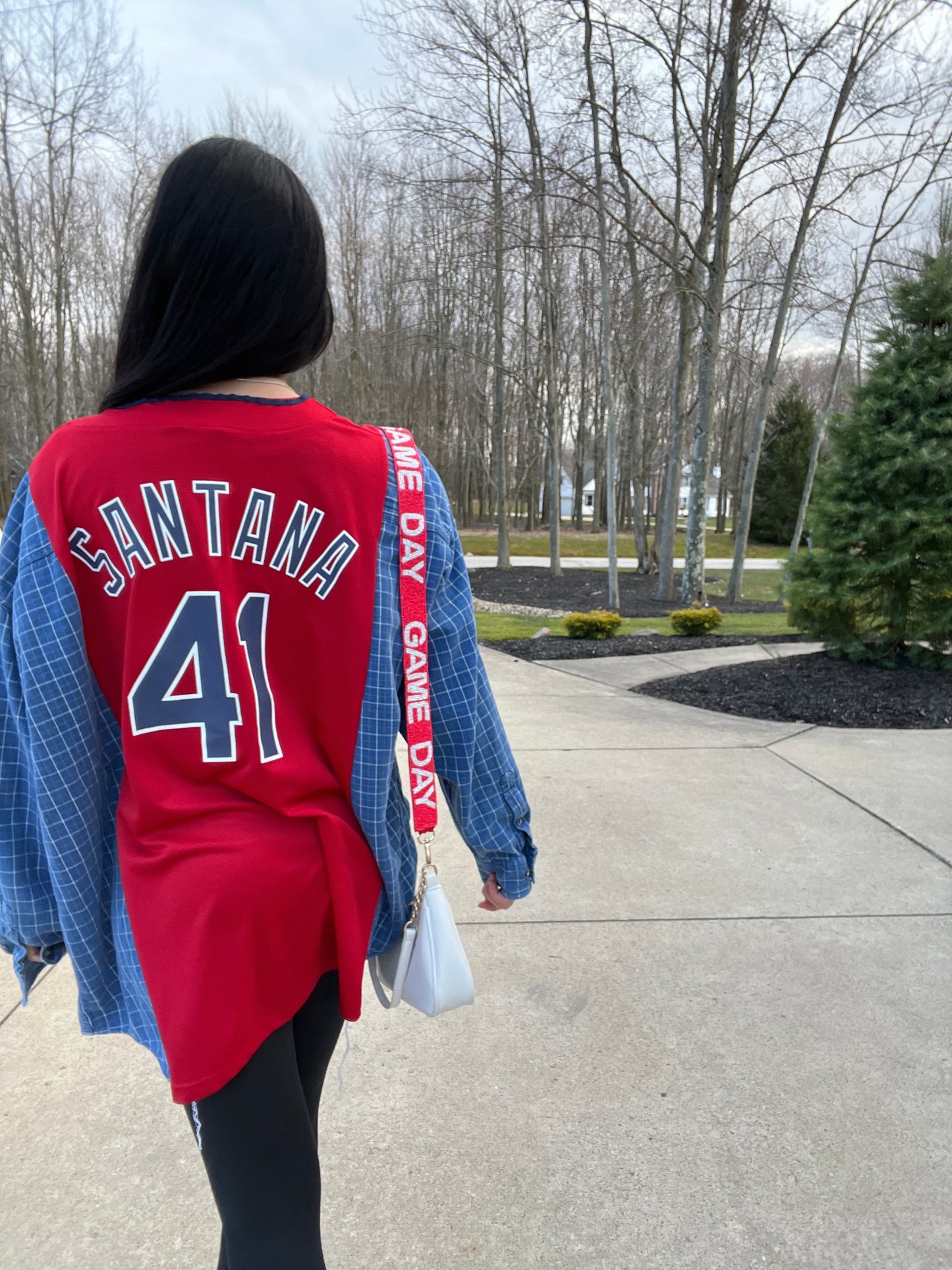 CLEVELAND BASEBALL SANTANA JERSEY X DENIM