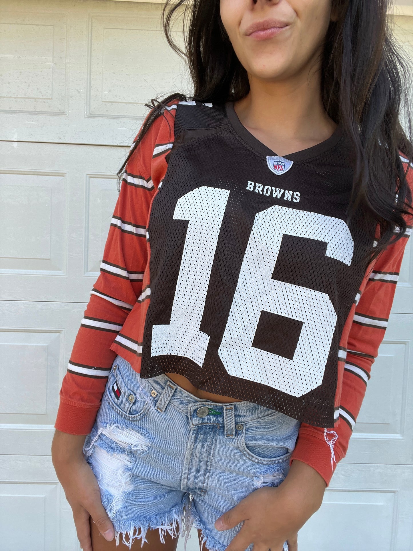 CROPPED JERSEY X SHIRT