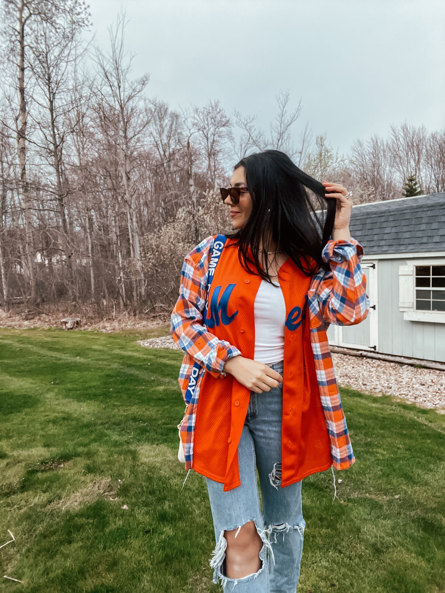 NY METS JERSEY X FLANNEL