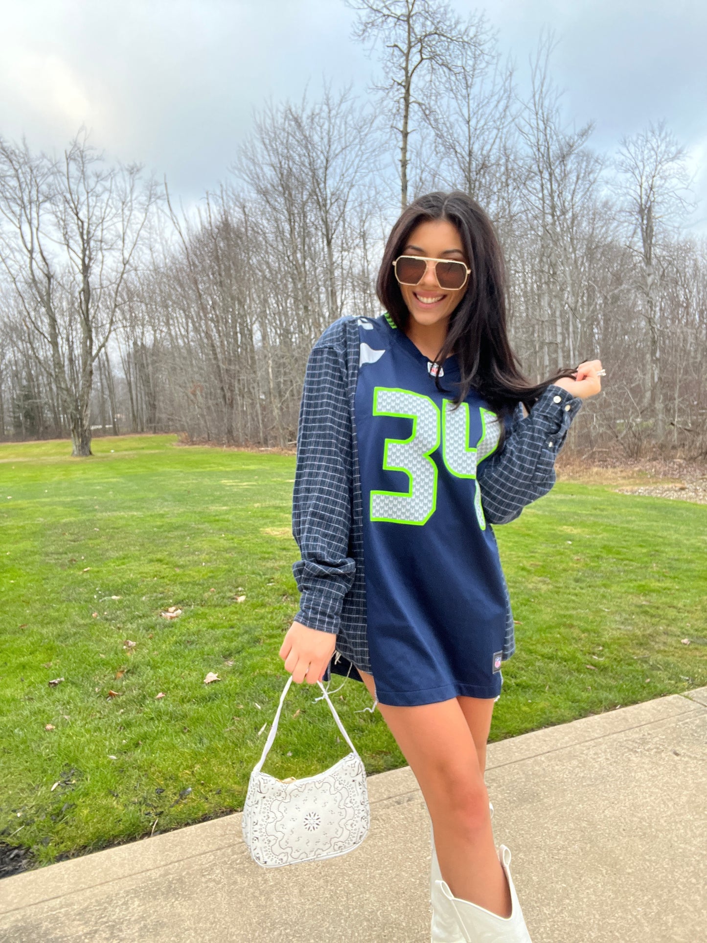 #34 RAWLS SEAHAWKS JERSEY X FLANNEL