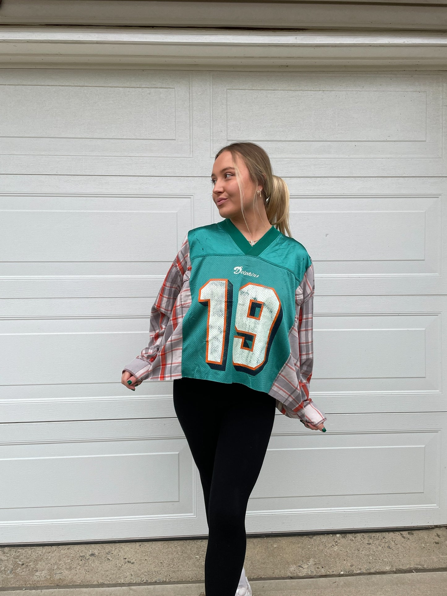 #19 GINN DOLPHINS JERSEY X FLANNEL